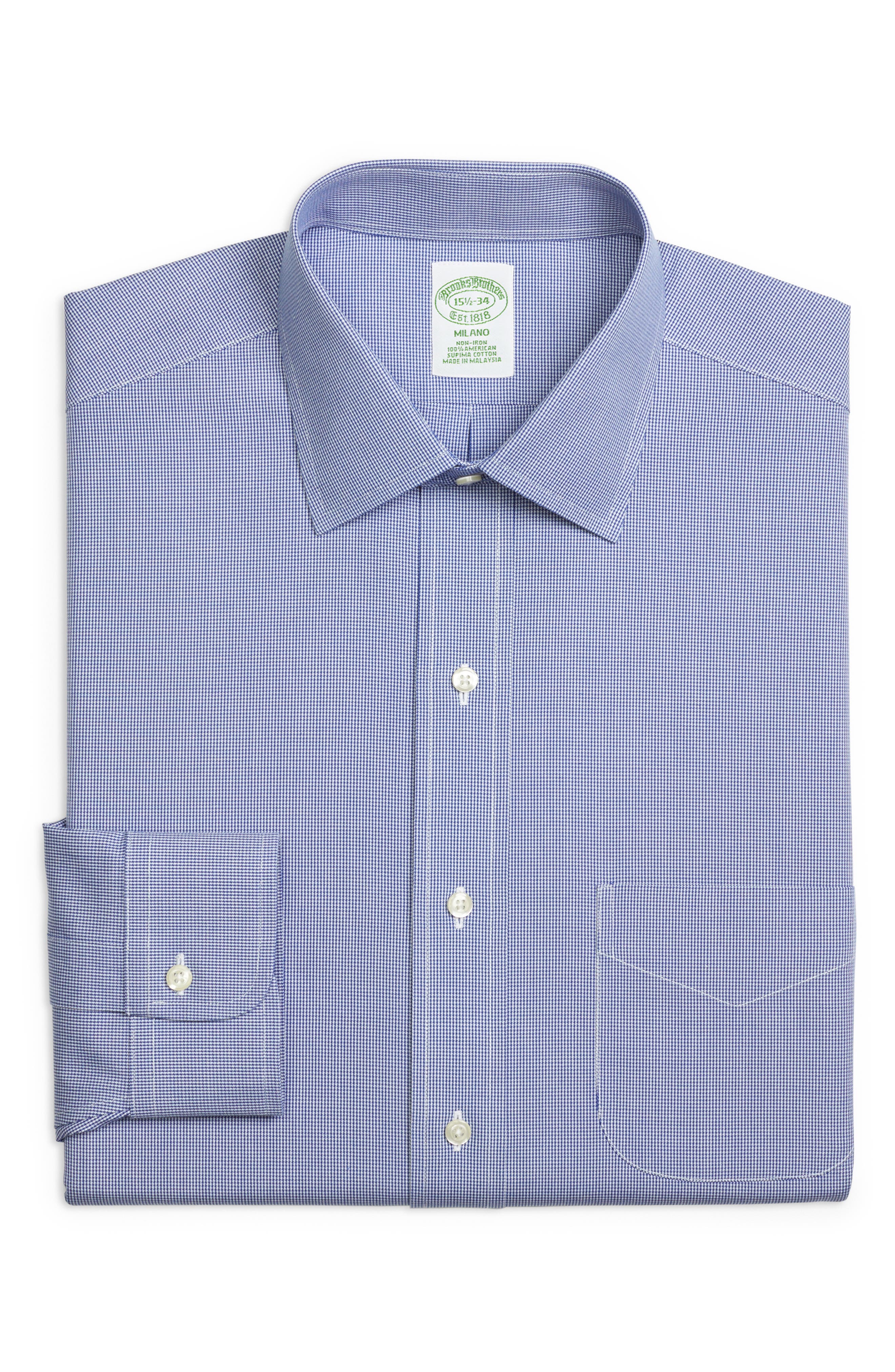 Brooks Brothers Trim Fit Houndstooth Dress Shirt (3 For $207)