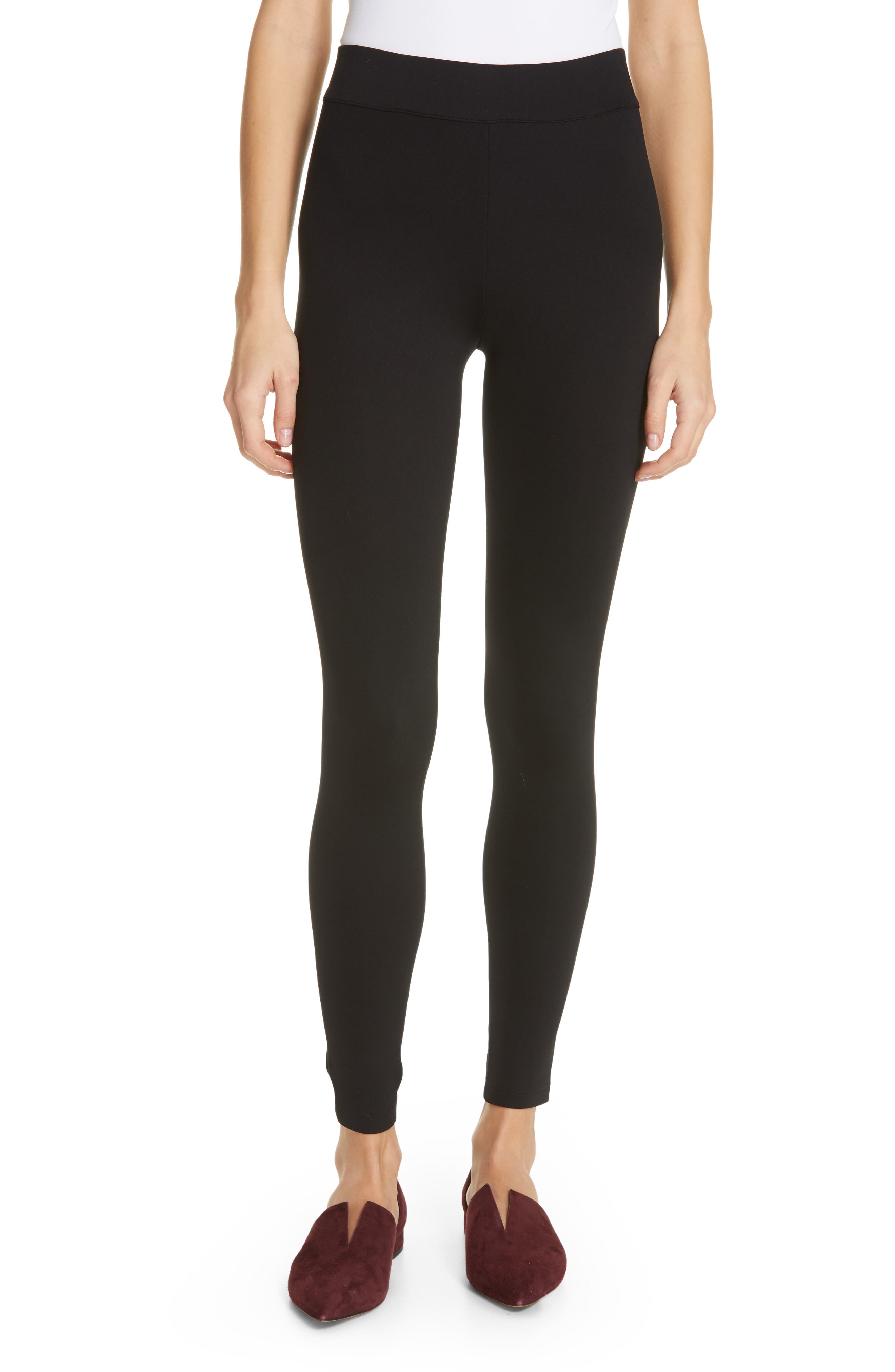 Vince Stretch Leggings, Black