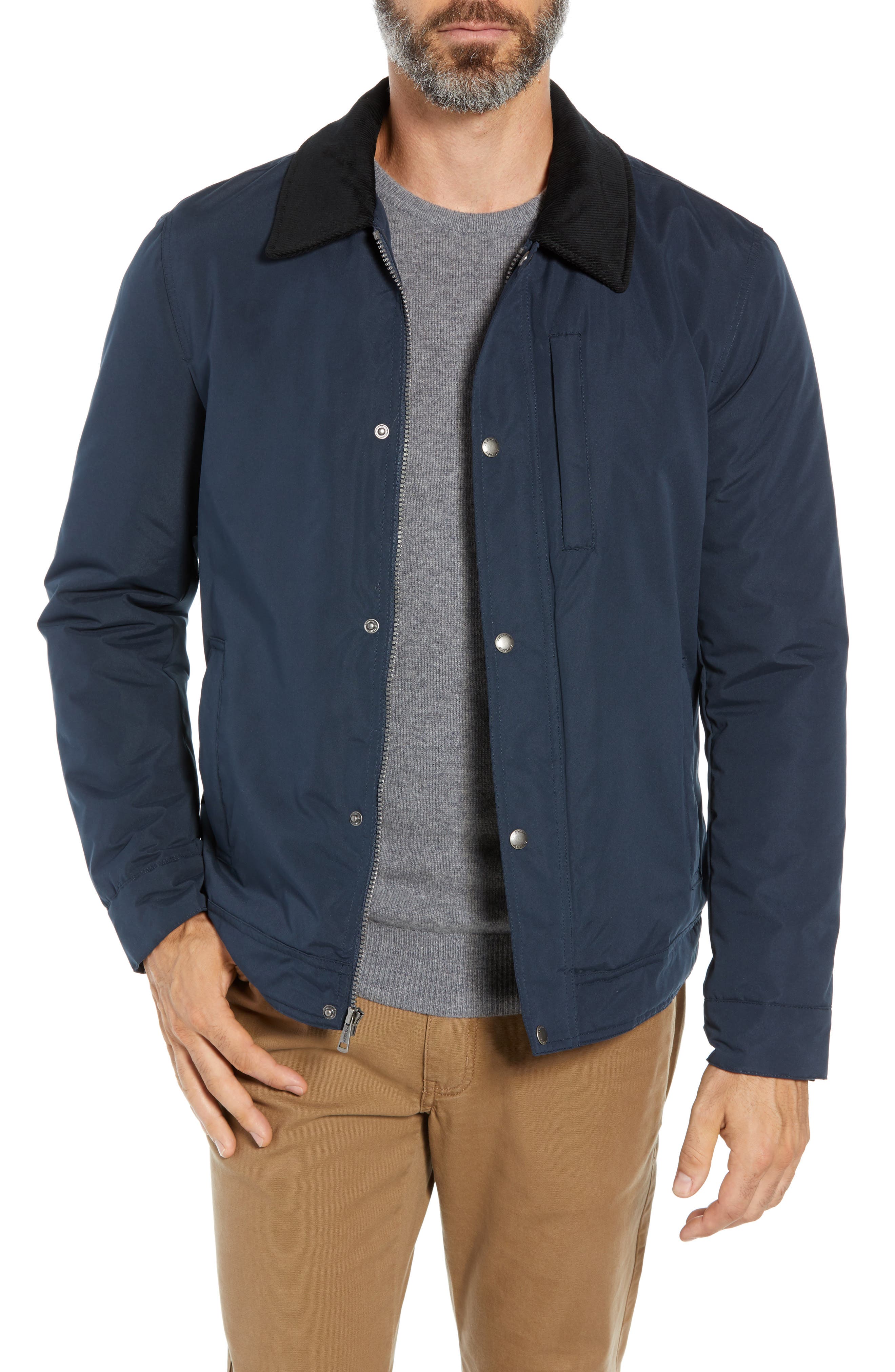Cole Haan Signature City Rain Barn Jacket, Blue