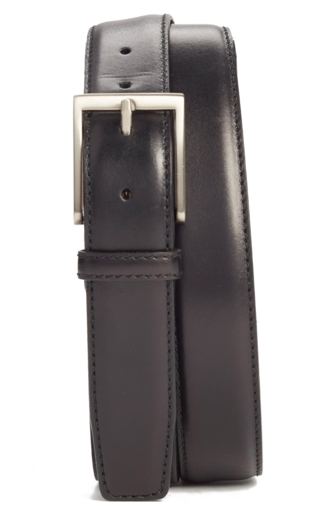 Magnanni Catania Leather Belt, Black