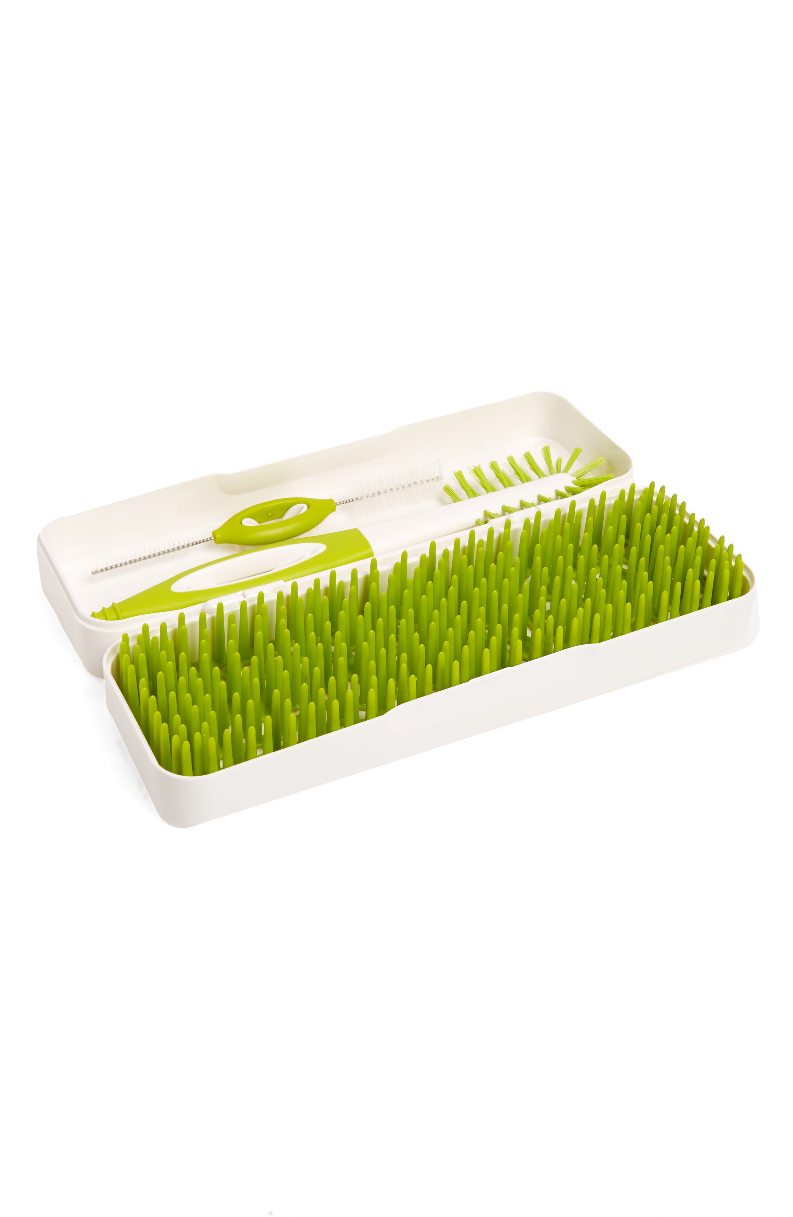 UPC 669028110155 product image for Infant Boon Travel Drying Rack & Bottle Brush Set, Size One Size - White | upcitemdb.com
