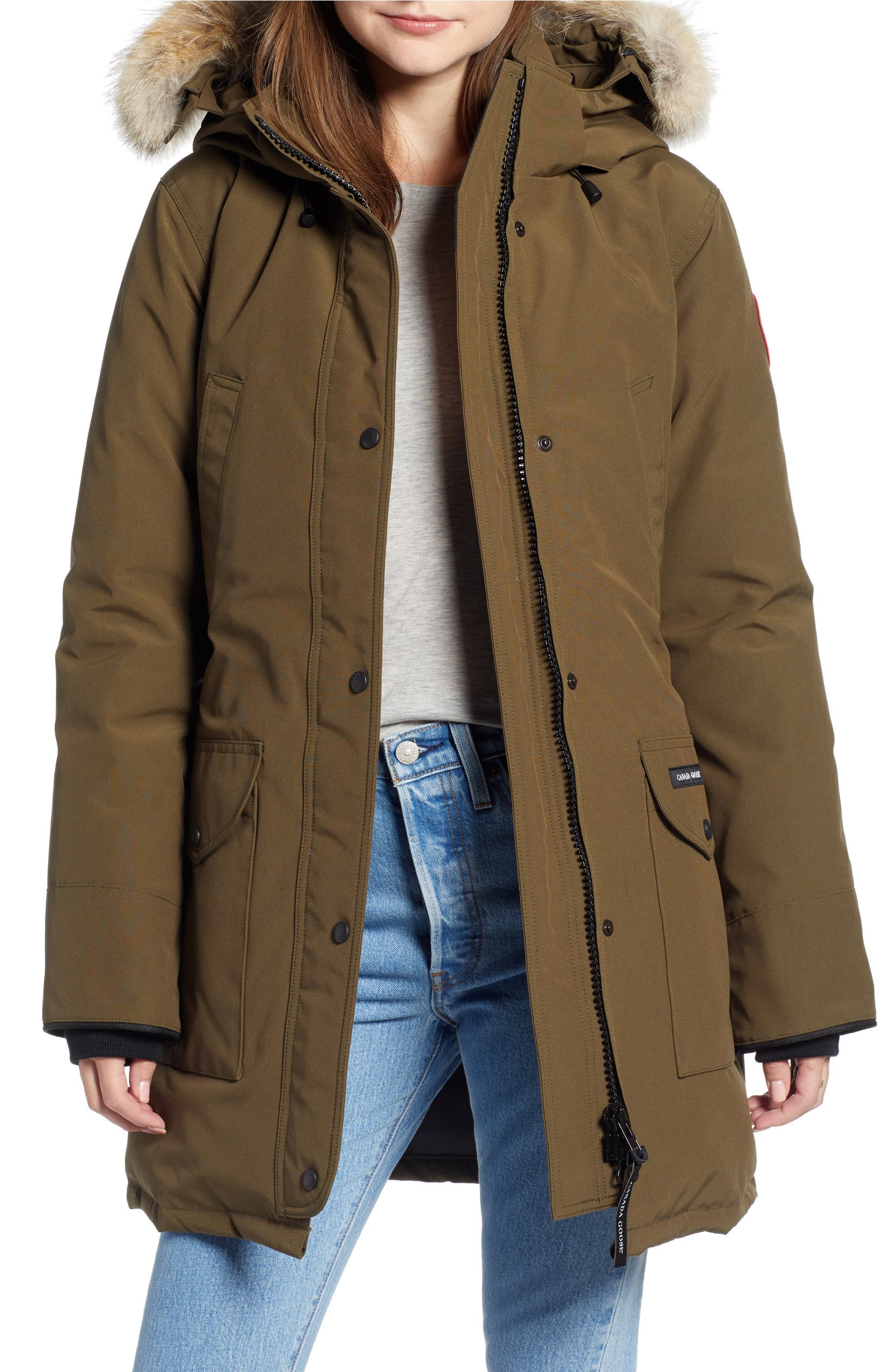 canada goose trillium parka grå canada goose trillium parka grå