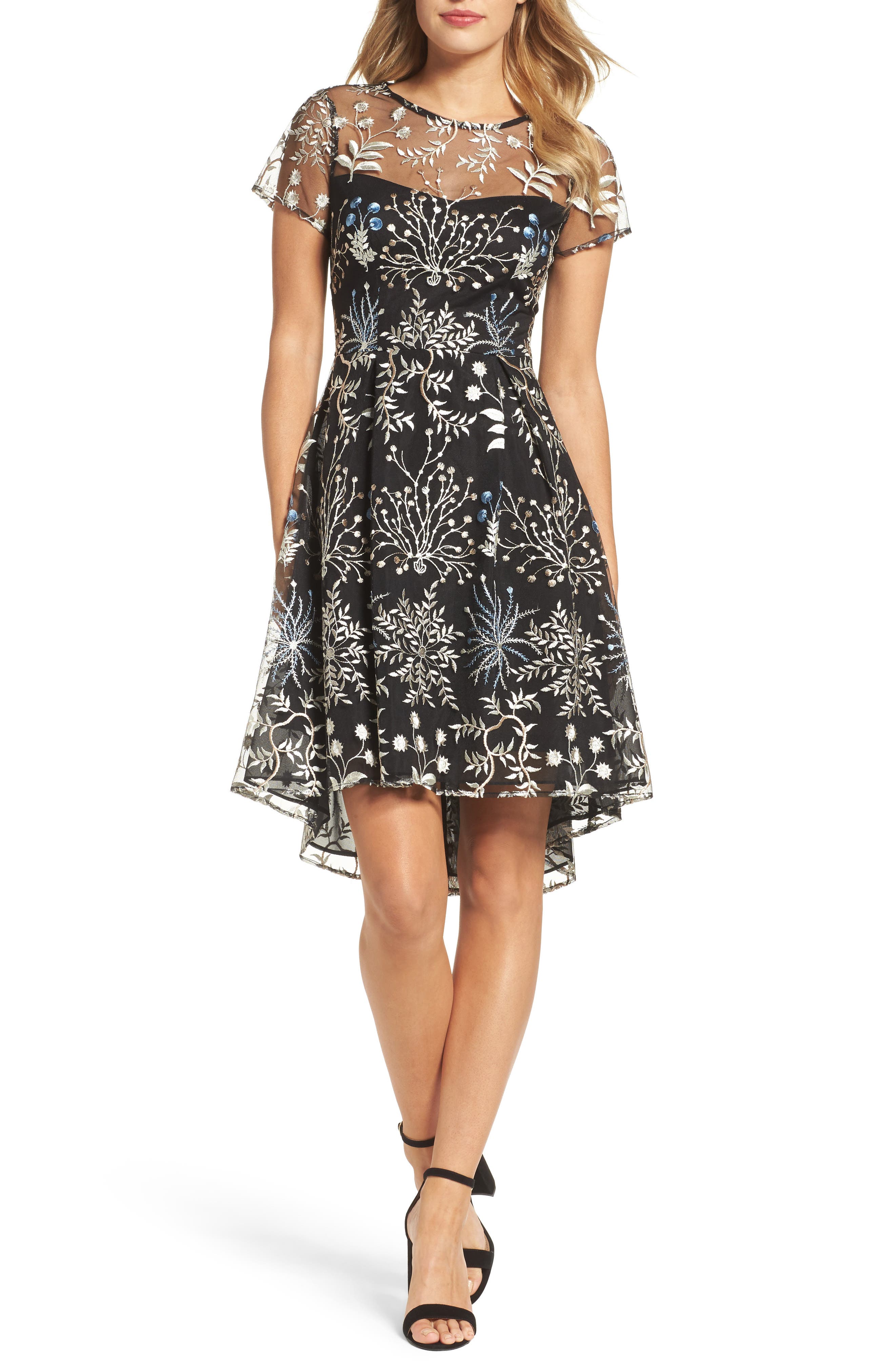Adrianna Papell Ethereal Fit & Flare Dress