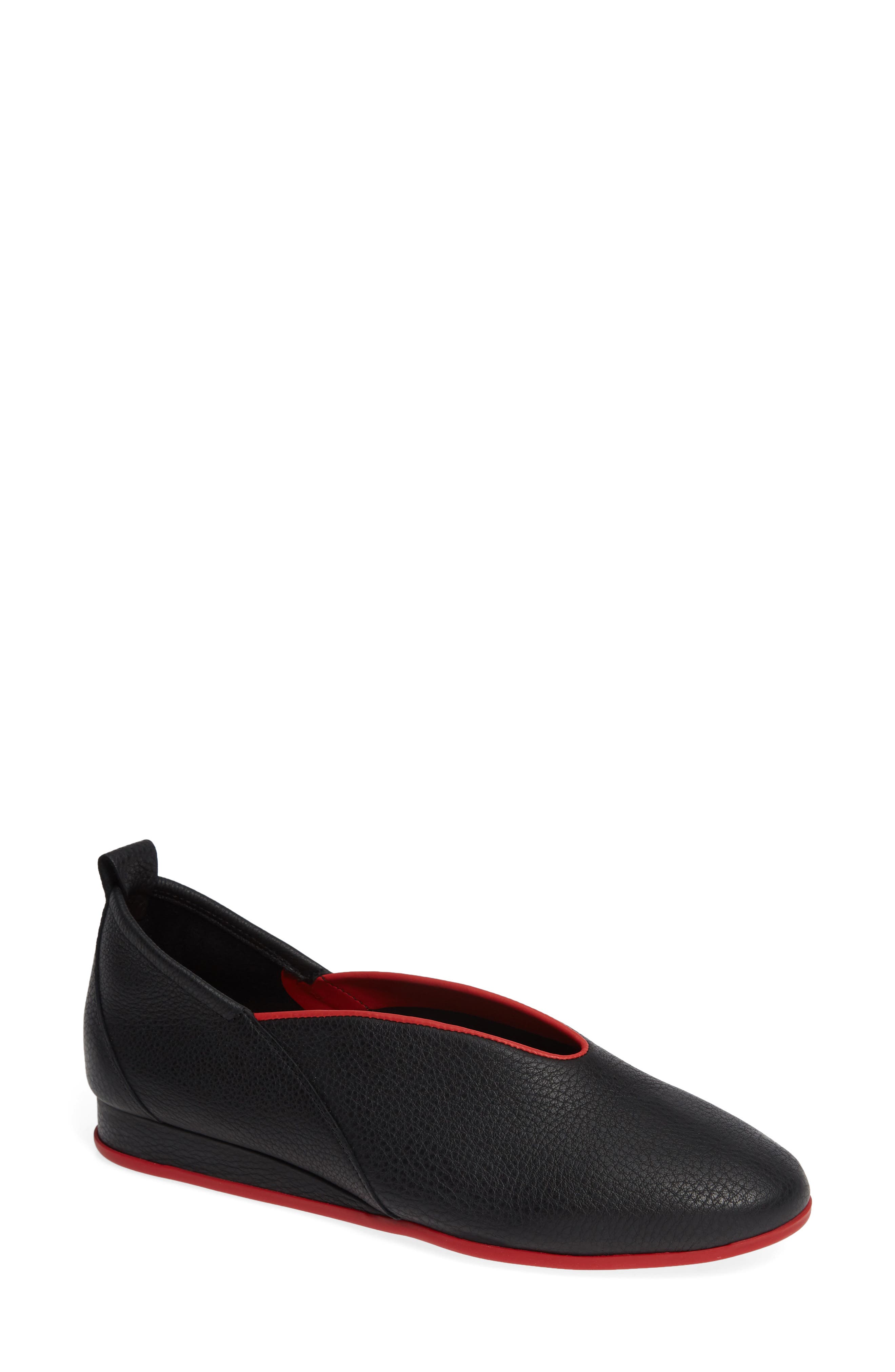 Arche Piassy Piped Flat, Black