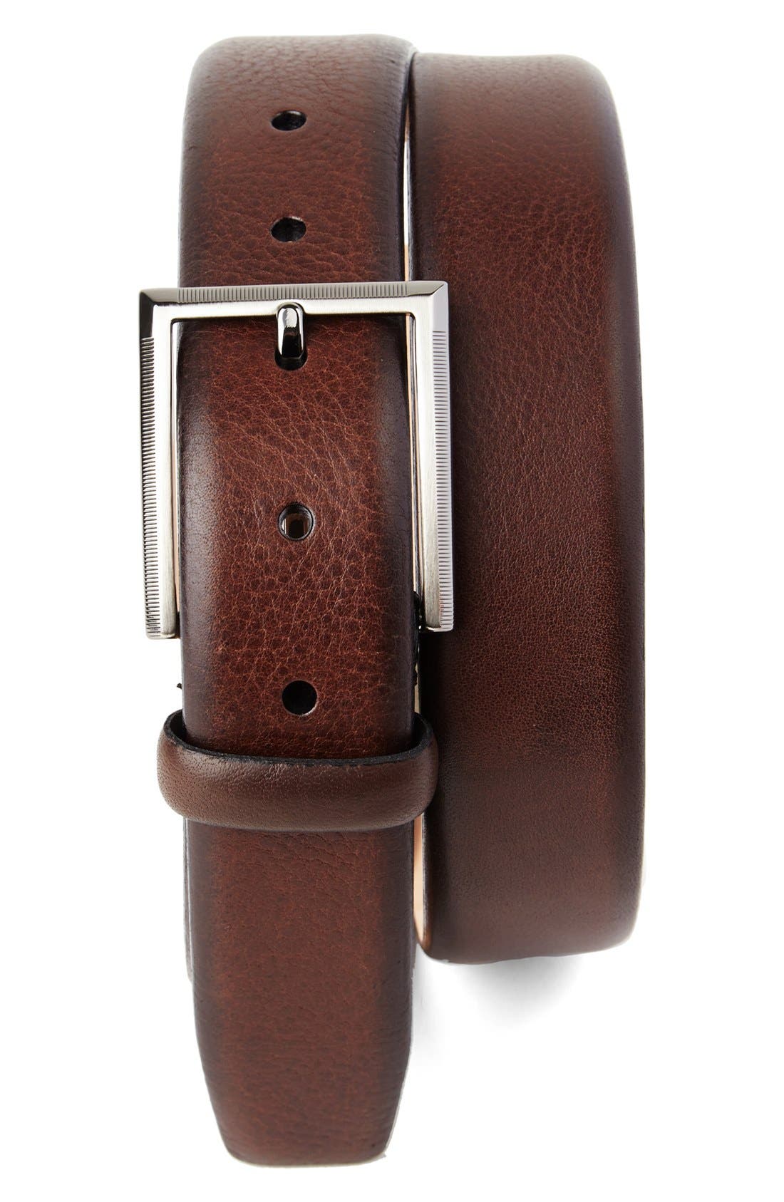 Tommy Bahama Leather Belt, Brown