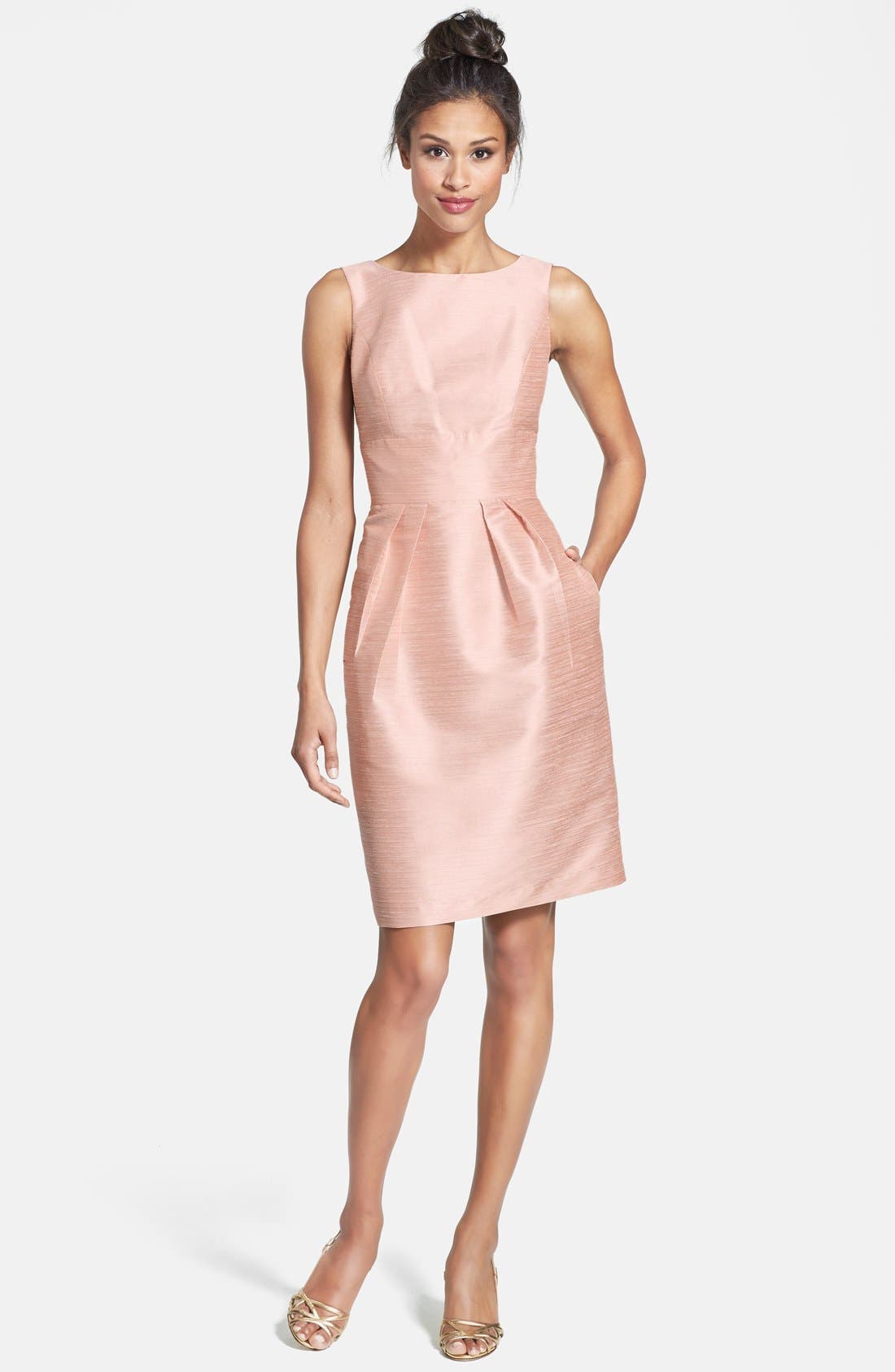 Alfred Sung Boatneck Sheath Dress