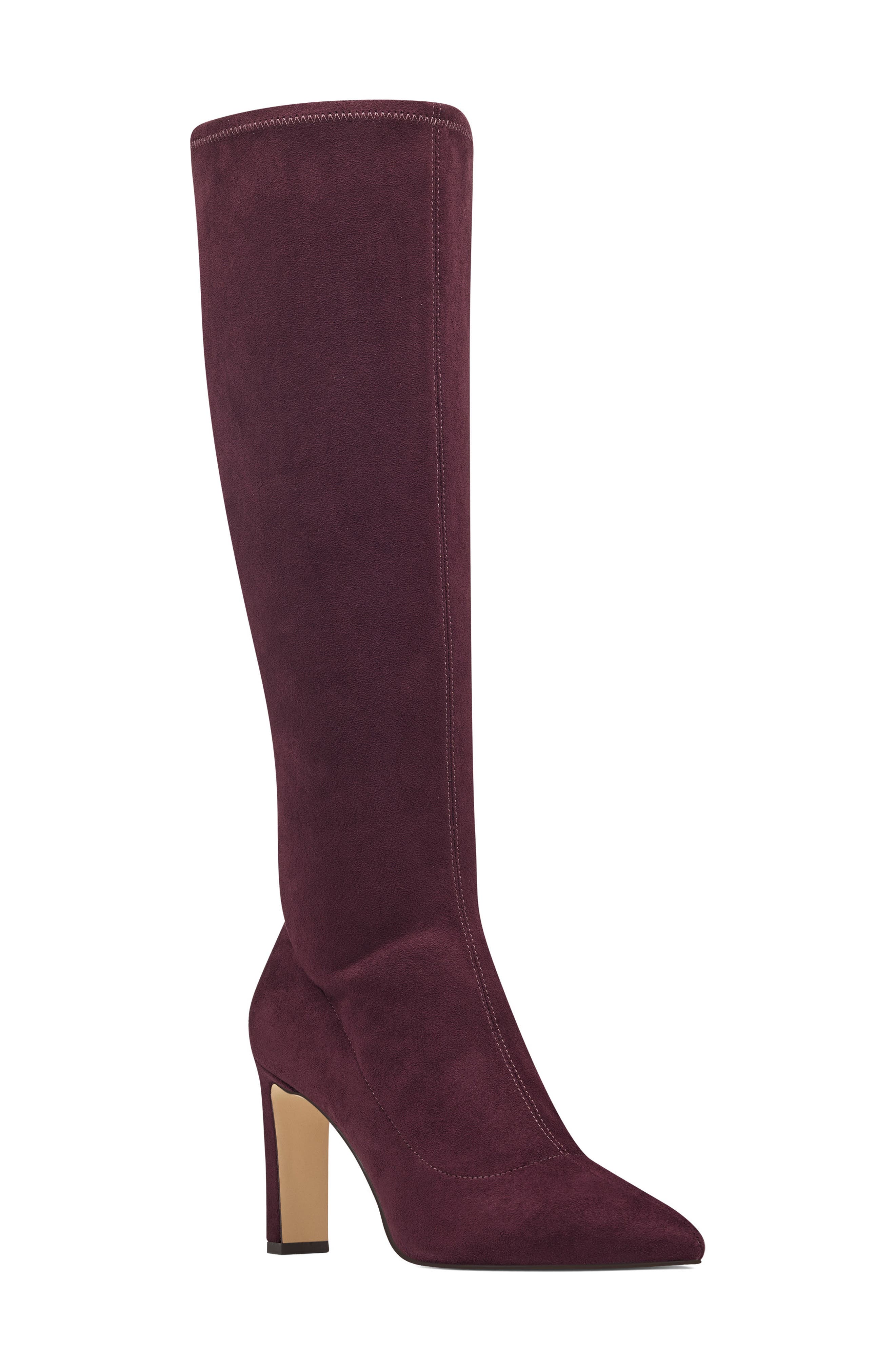 Nine West Jakinny Stretch Shaft Knee High Boot- Purple