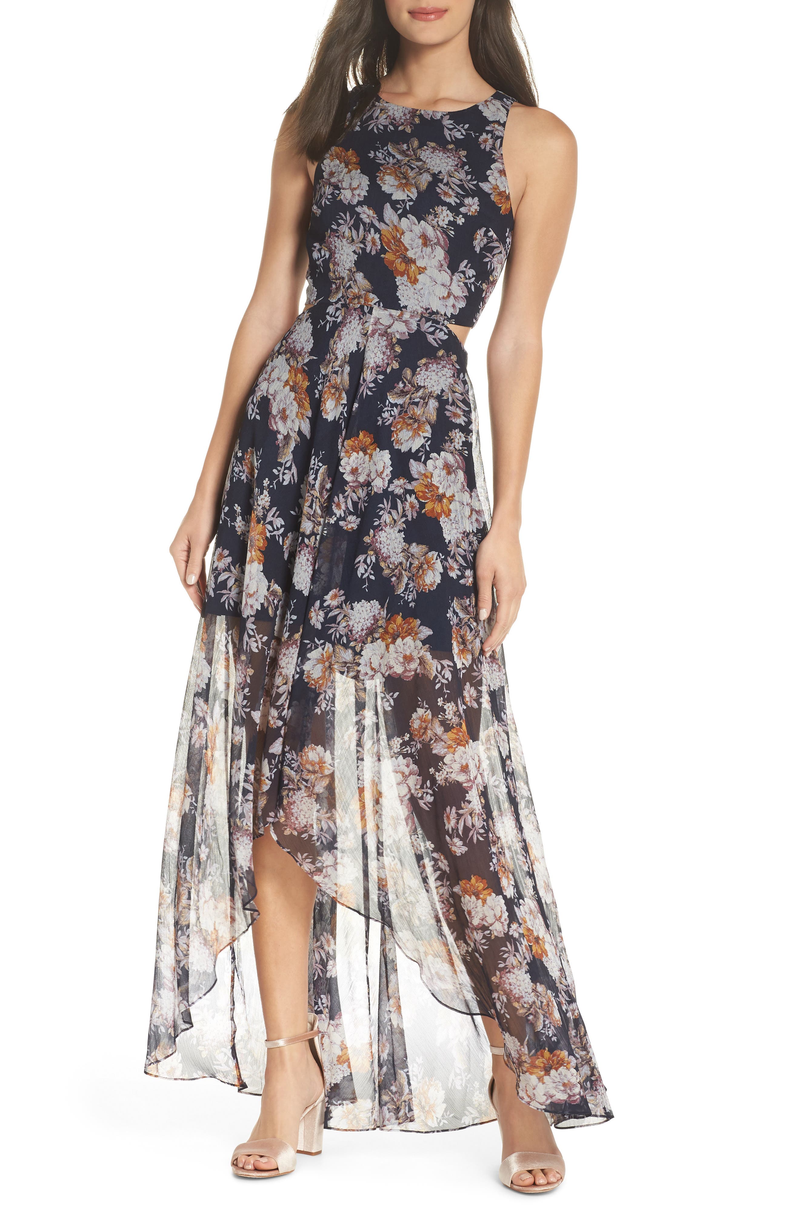 Ali & Jay Bohemian Rhapsody Floral Maxi Dress, Blue