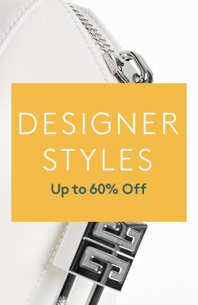 The Designer Shop. Up to 60% off clothing, shoes, accessories and more.