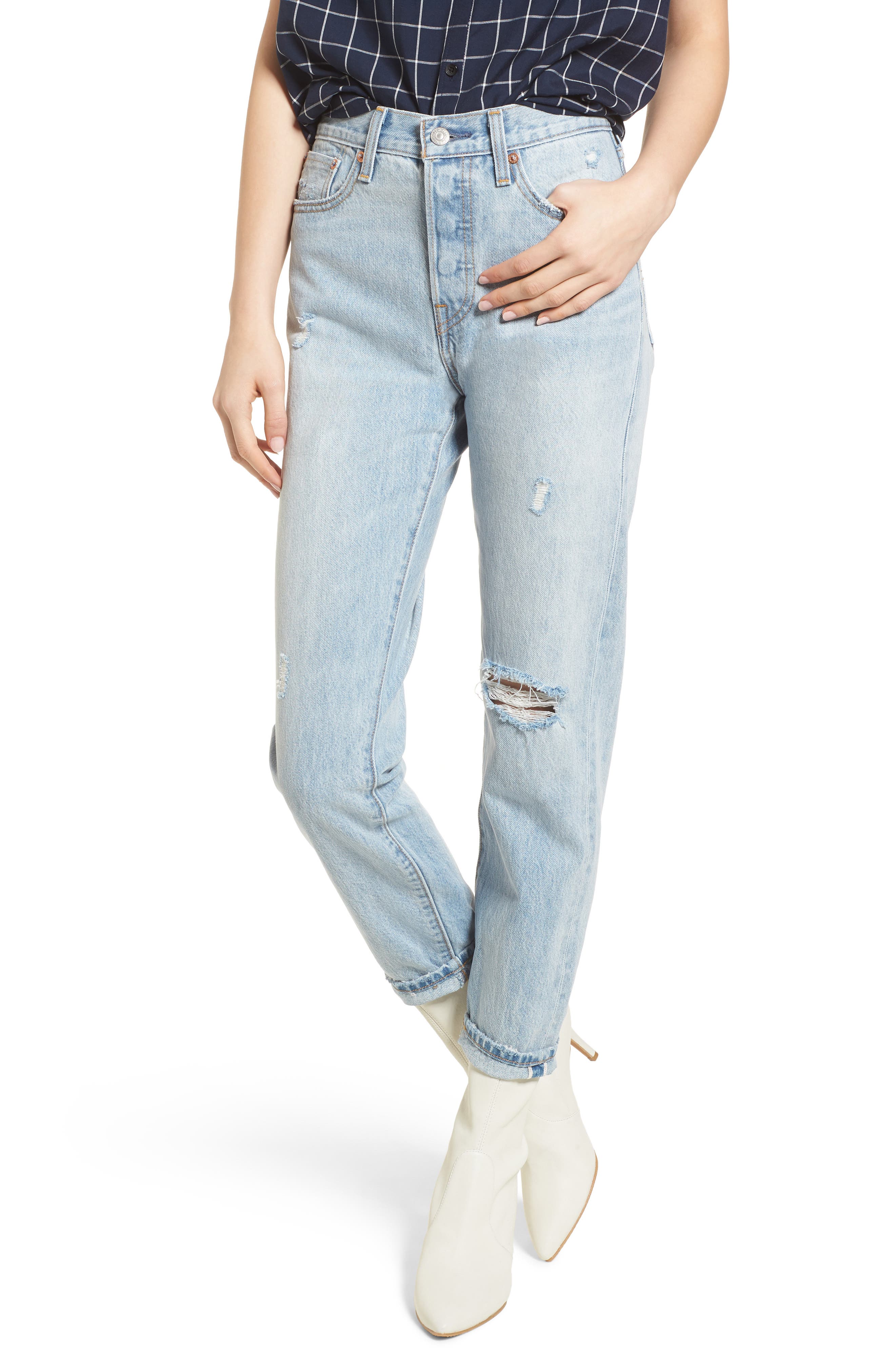 levis wedgie icon fit high waist ankle jeans