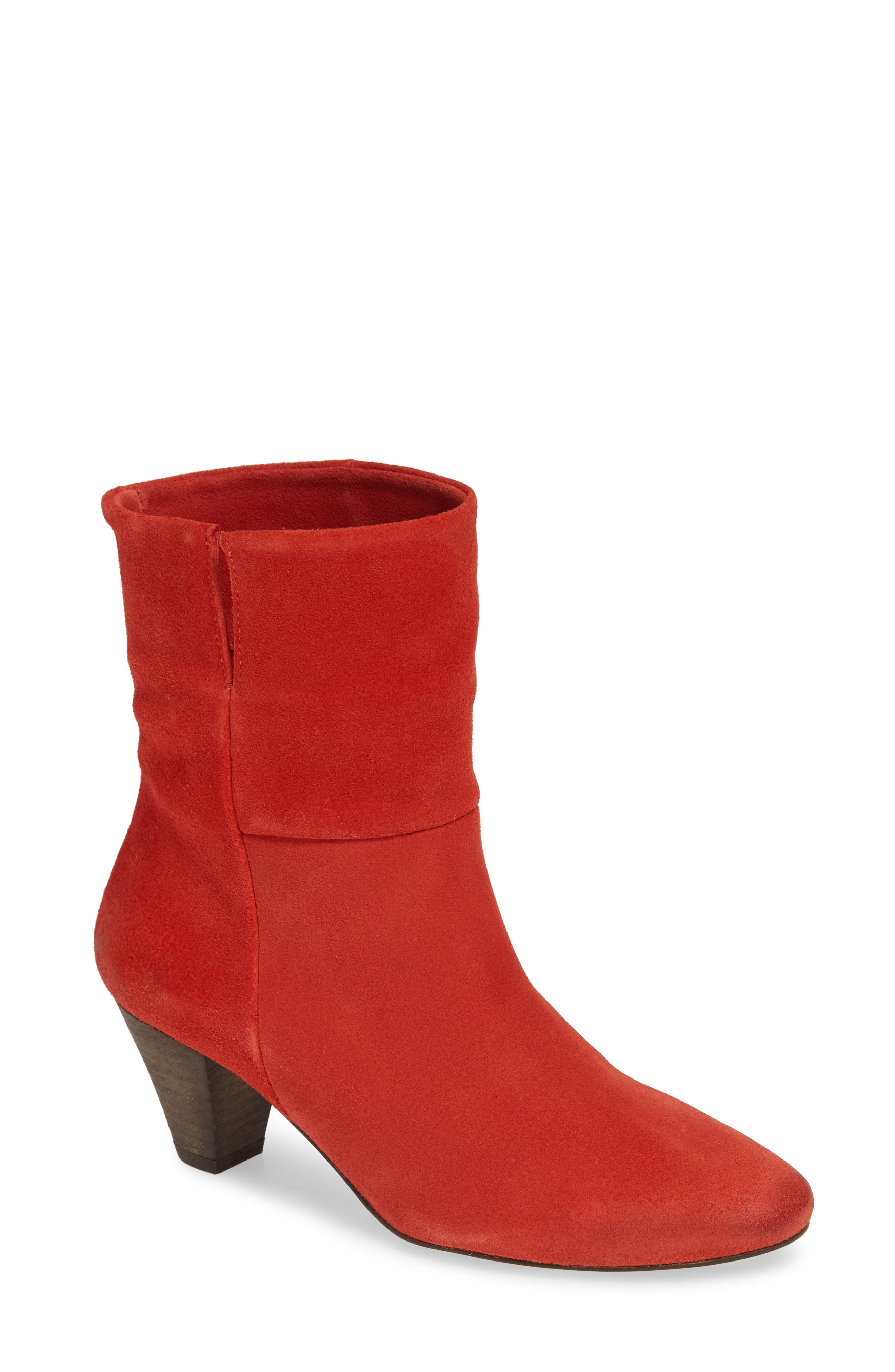 Free People Adella Heel Bootie, Red