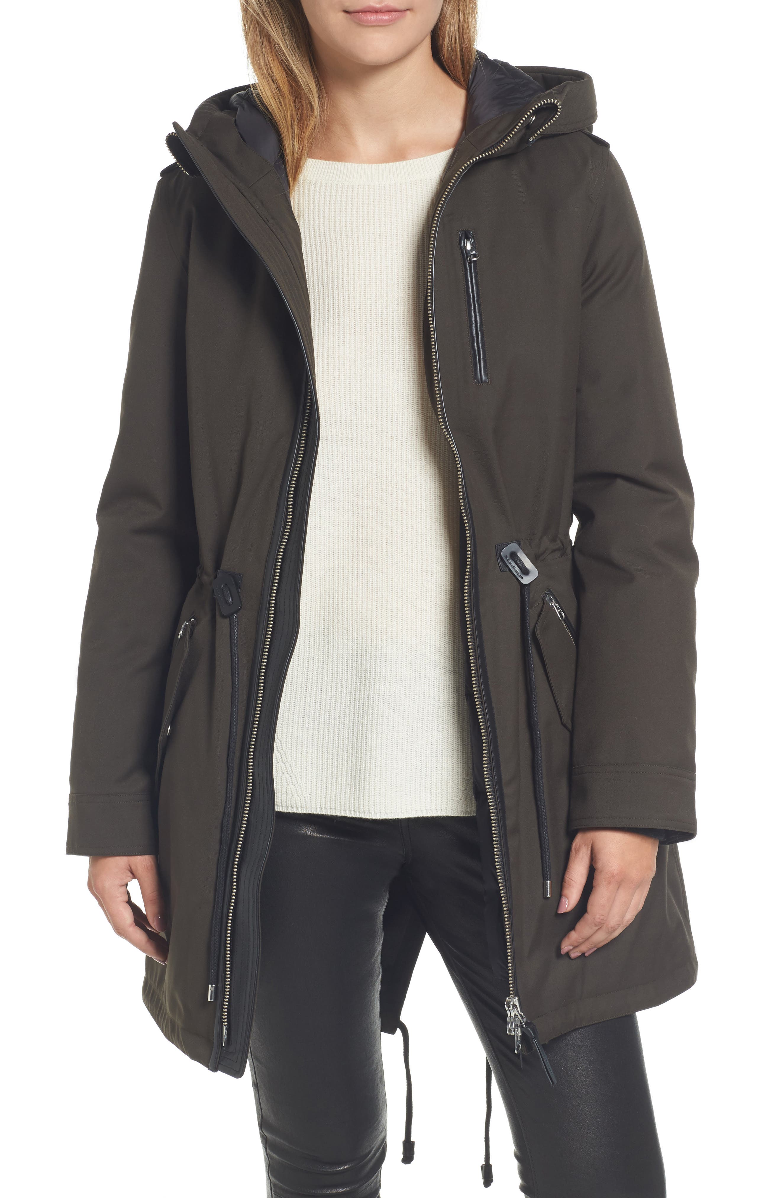 Mackage RadaSP Hooded Raincoat with Removable Down Liner Nordstrom