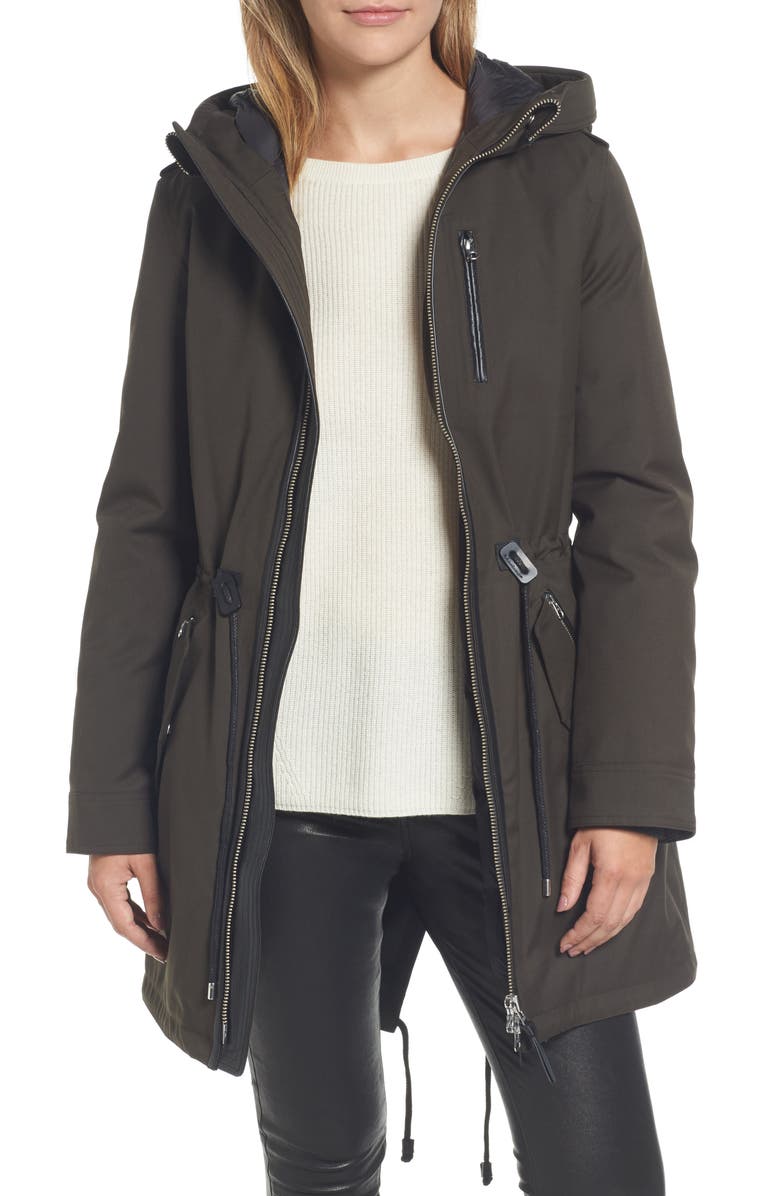 Mackage Rada-SP Hooded Raincoat with Removable Down Liner | Nordstrom