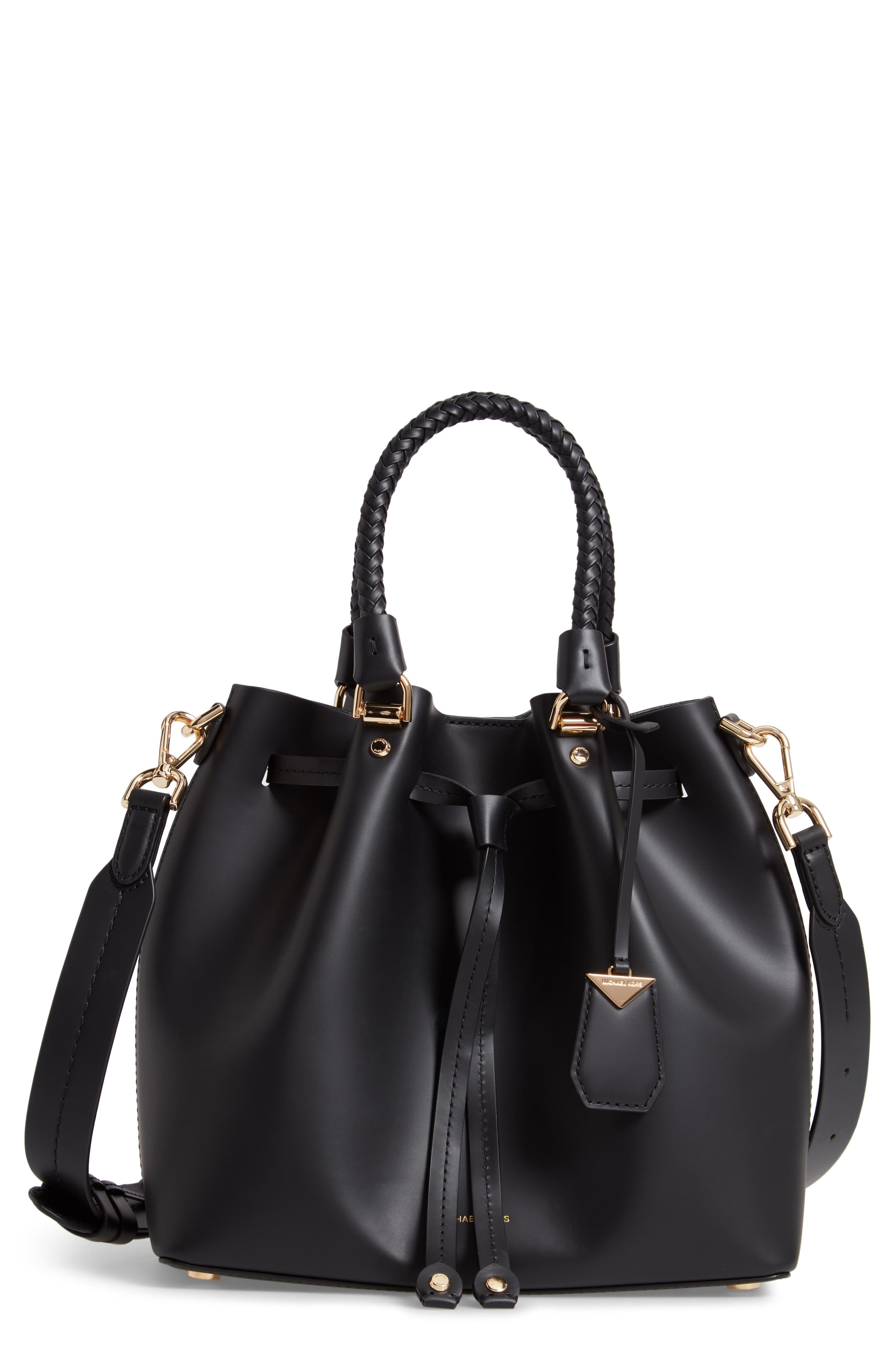 michael kors blakely md bucket bag black