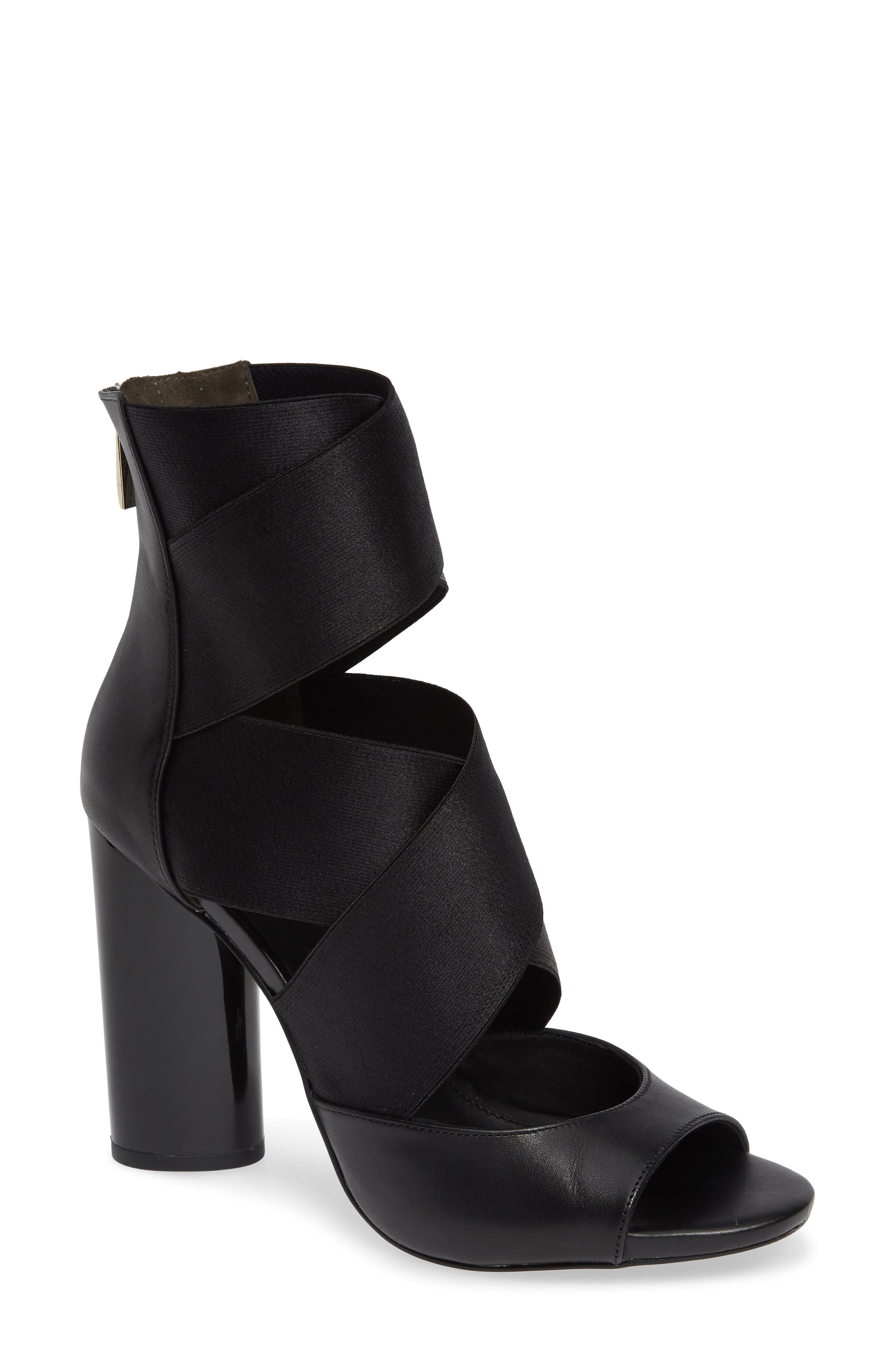 Donna Karan Briana Strappy High Sandal- Black