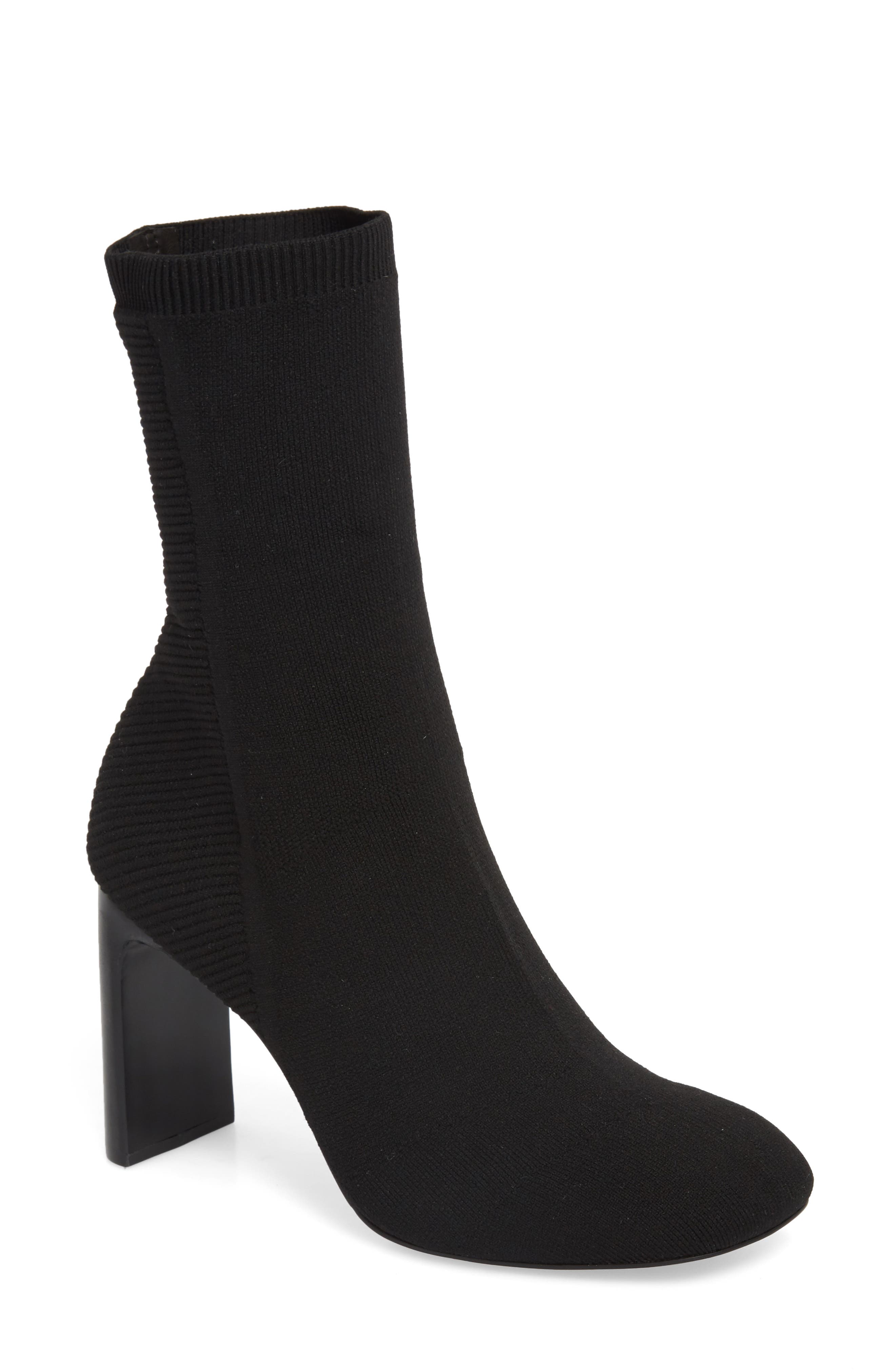 Rag & Bone Ellis Sock Knit Boot, Black
