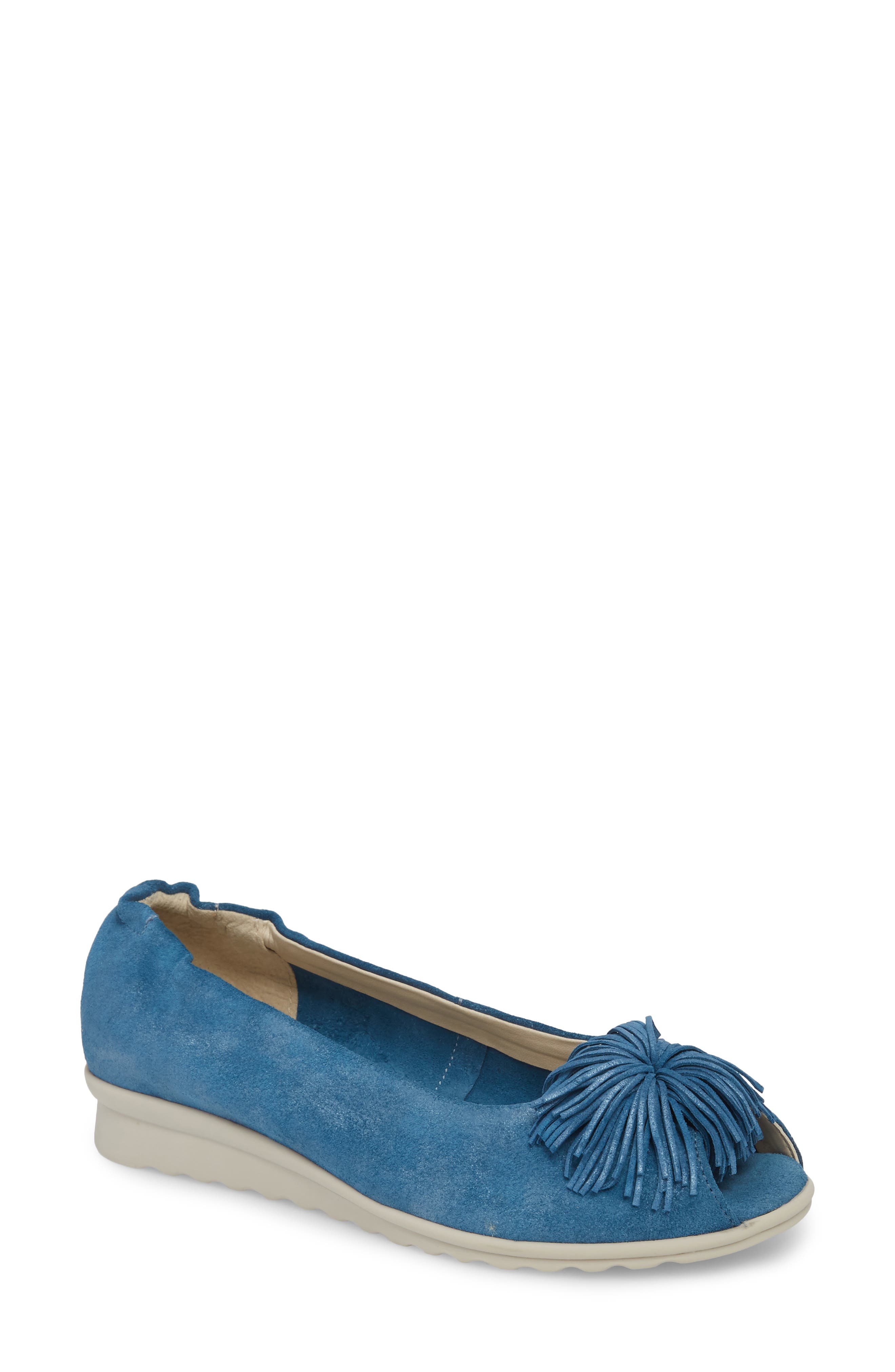The Flexx Boco Loco Peeptoe Flat, Blue