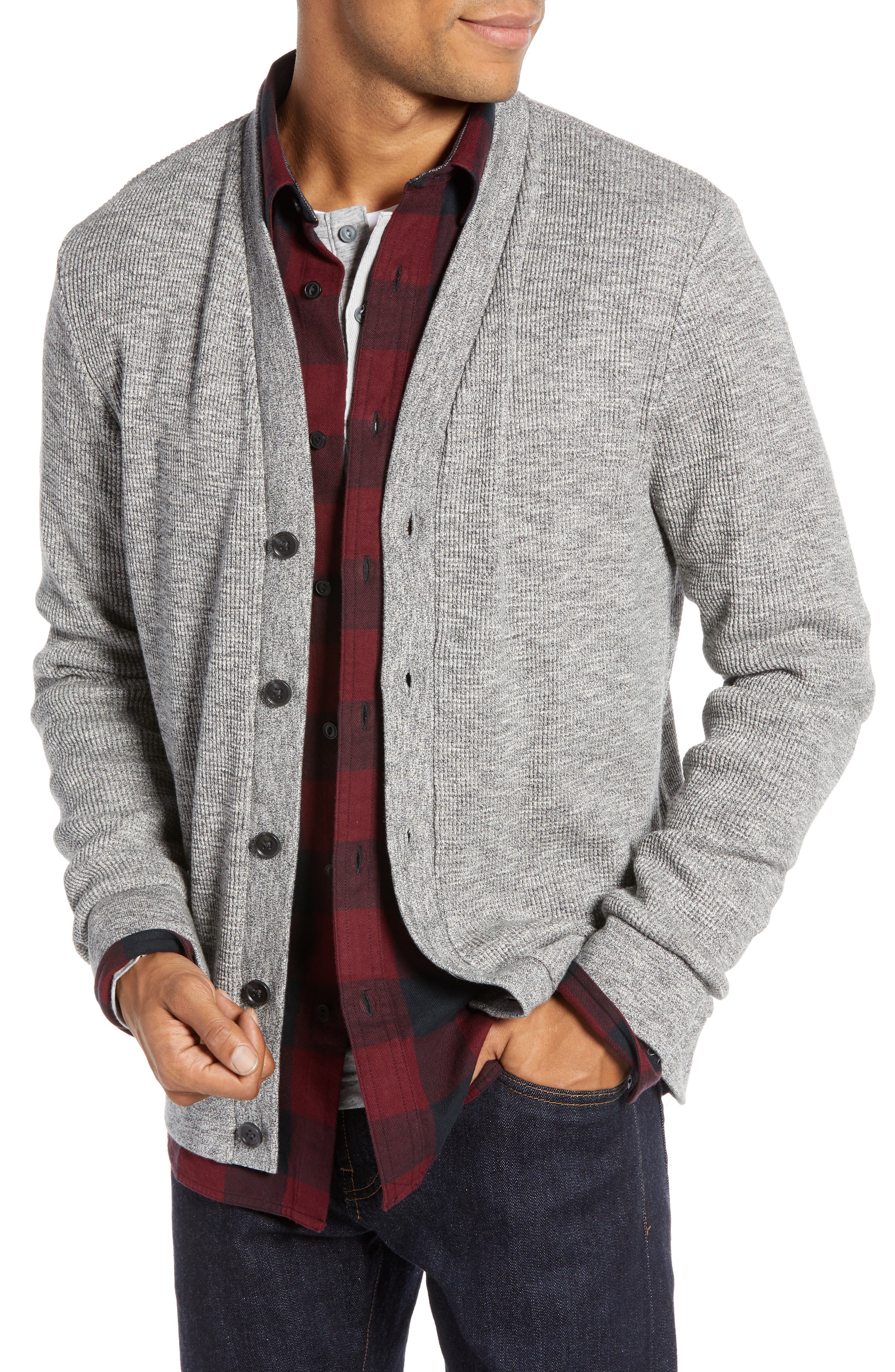 1901 Regular Fit Waffle Knit Cardigan