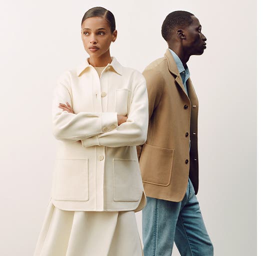 Models wearing Loro Piana.