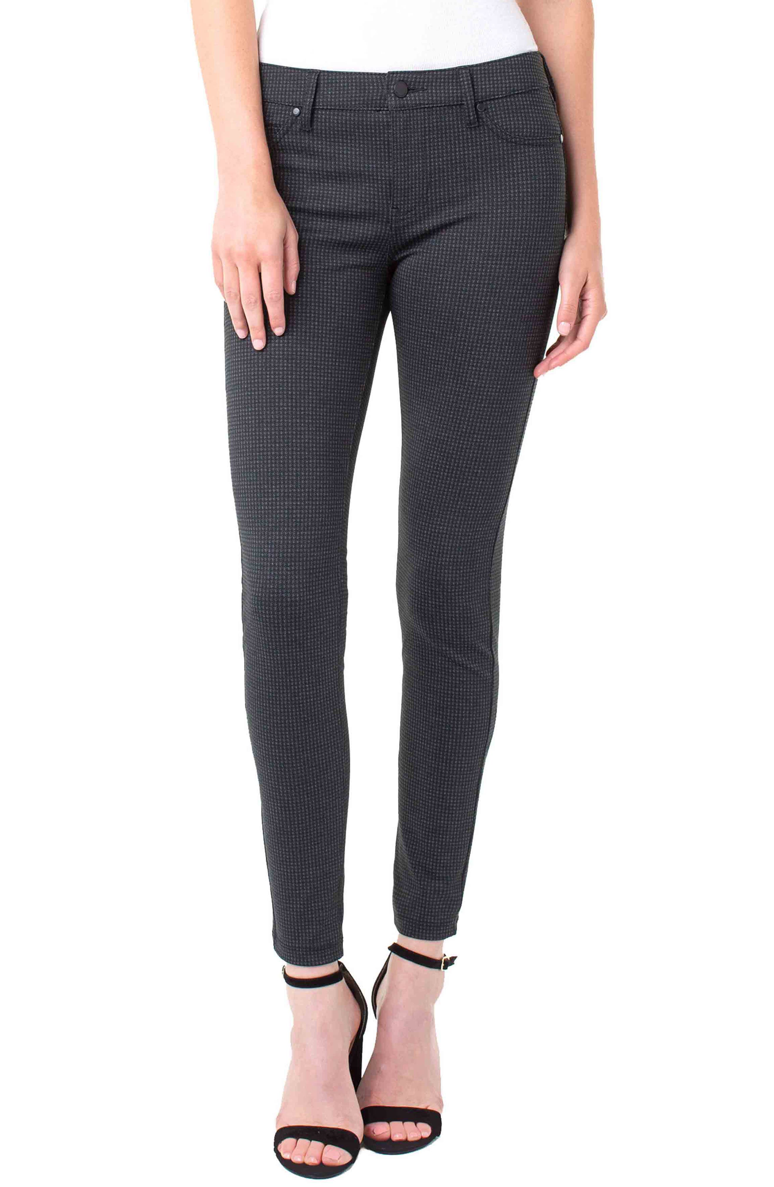 Liverpool Madonna Herringbone Leggings, Black