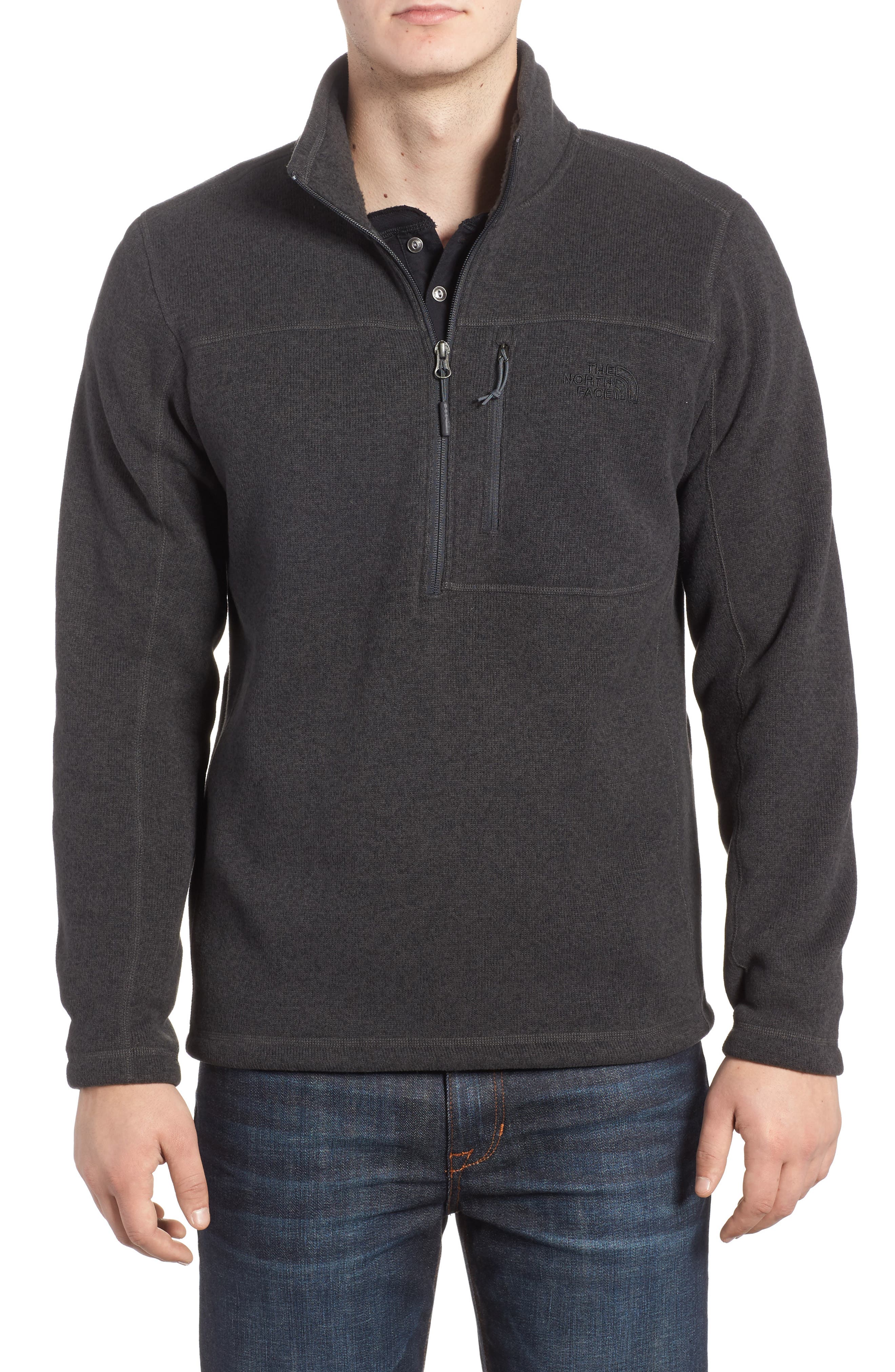 The North Face Gordon Lyons Quarter-Zip Fleece Jacket, Grey
