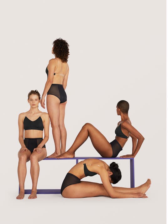 Models wearing Thinx underwear.