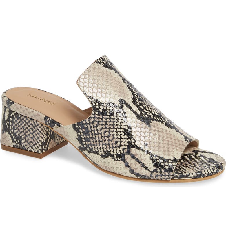 York Snake City Slide Sandal, Main, color, SNAKE PRINT LEATHER