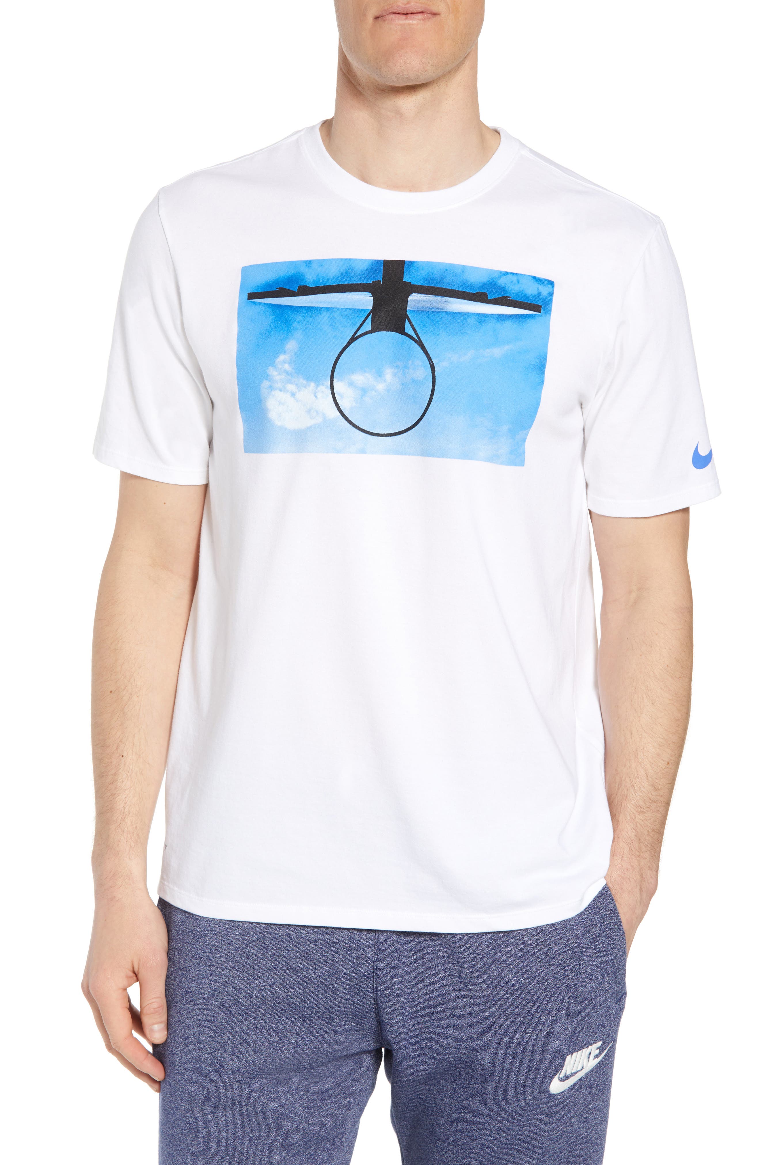 Nike Dri-Fit Basketball Daydream T-Shirt, White