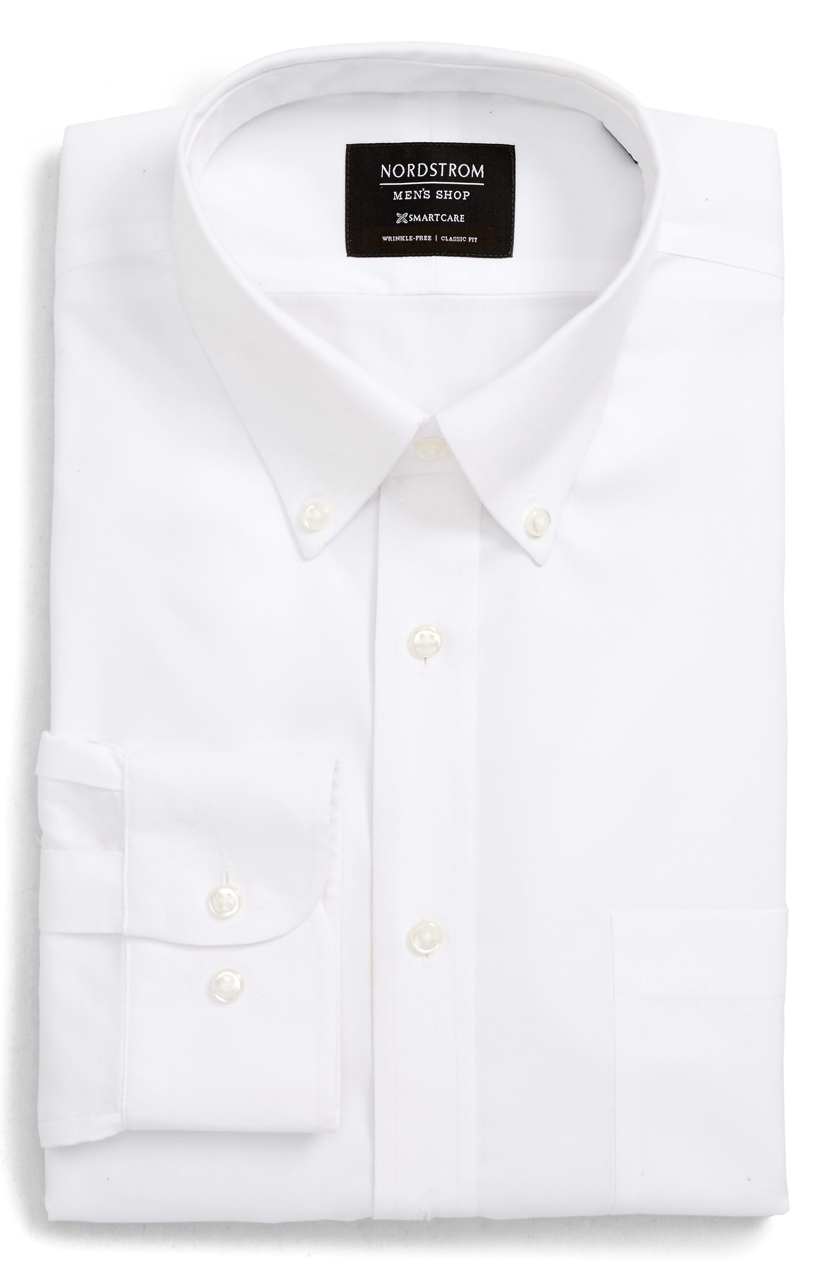 Nordstrom Shop Smartcare(TM) Classic Fit Dress Shirt - White