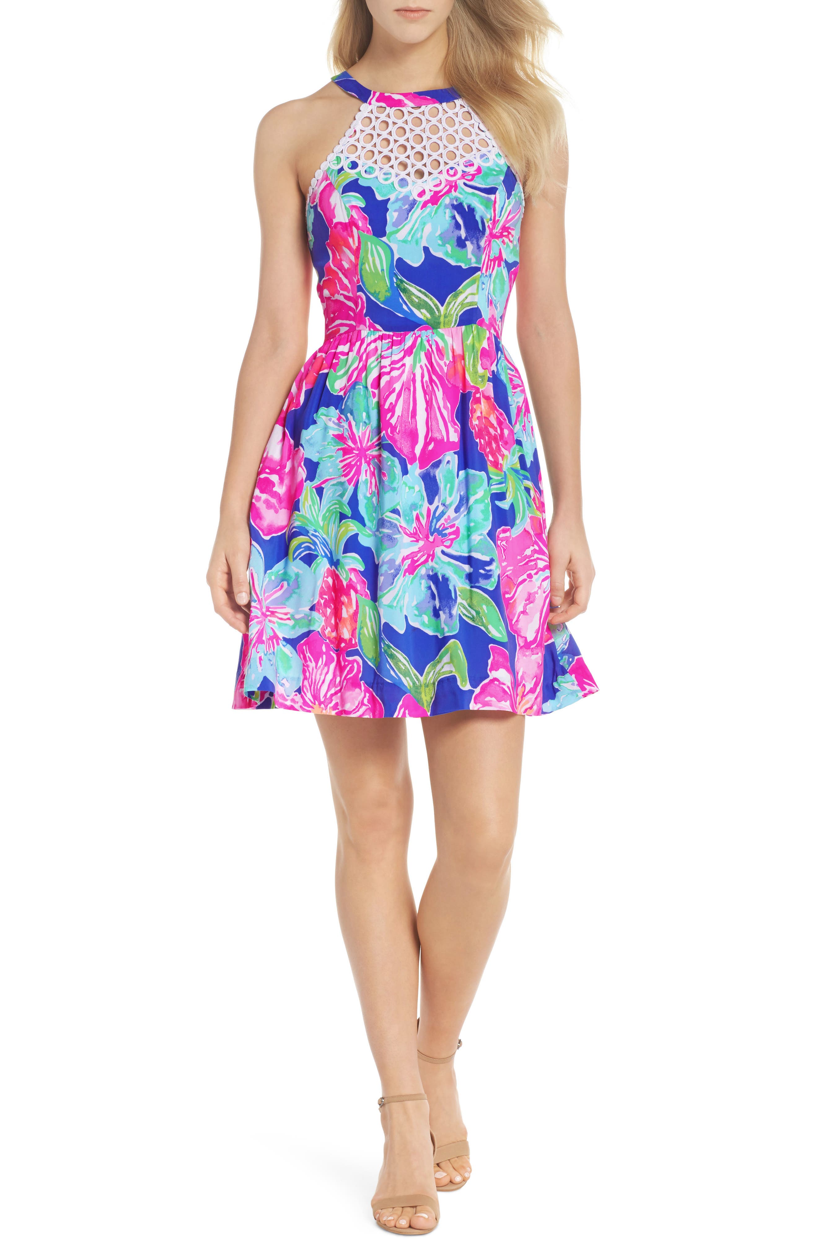 Lilly Pulitzer Kinley Halter Dress, Purple