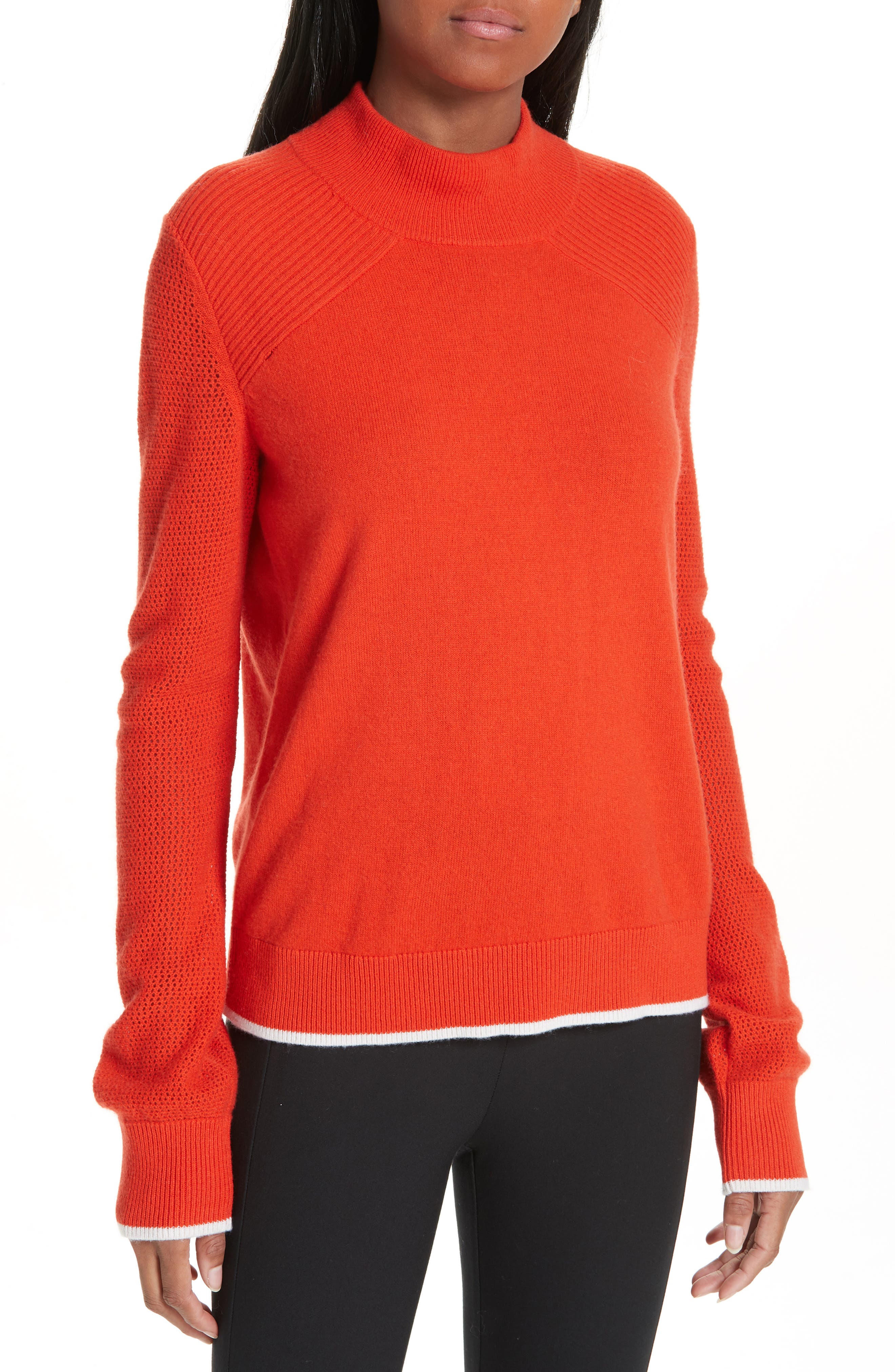 Rag & Bone Yorke Cashmere Hoodie, Red