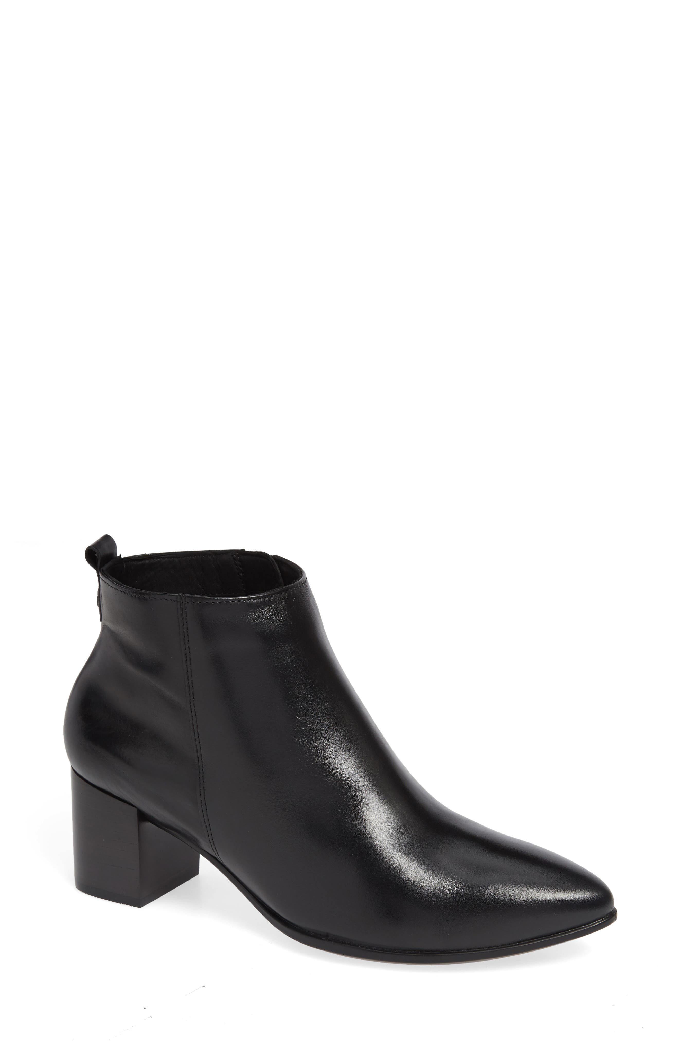 Ecco Shape 45 Block Heel Bootie, Black