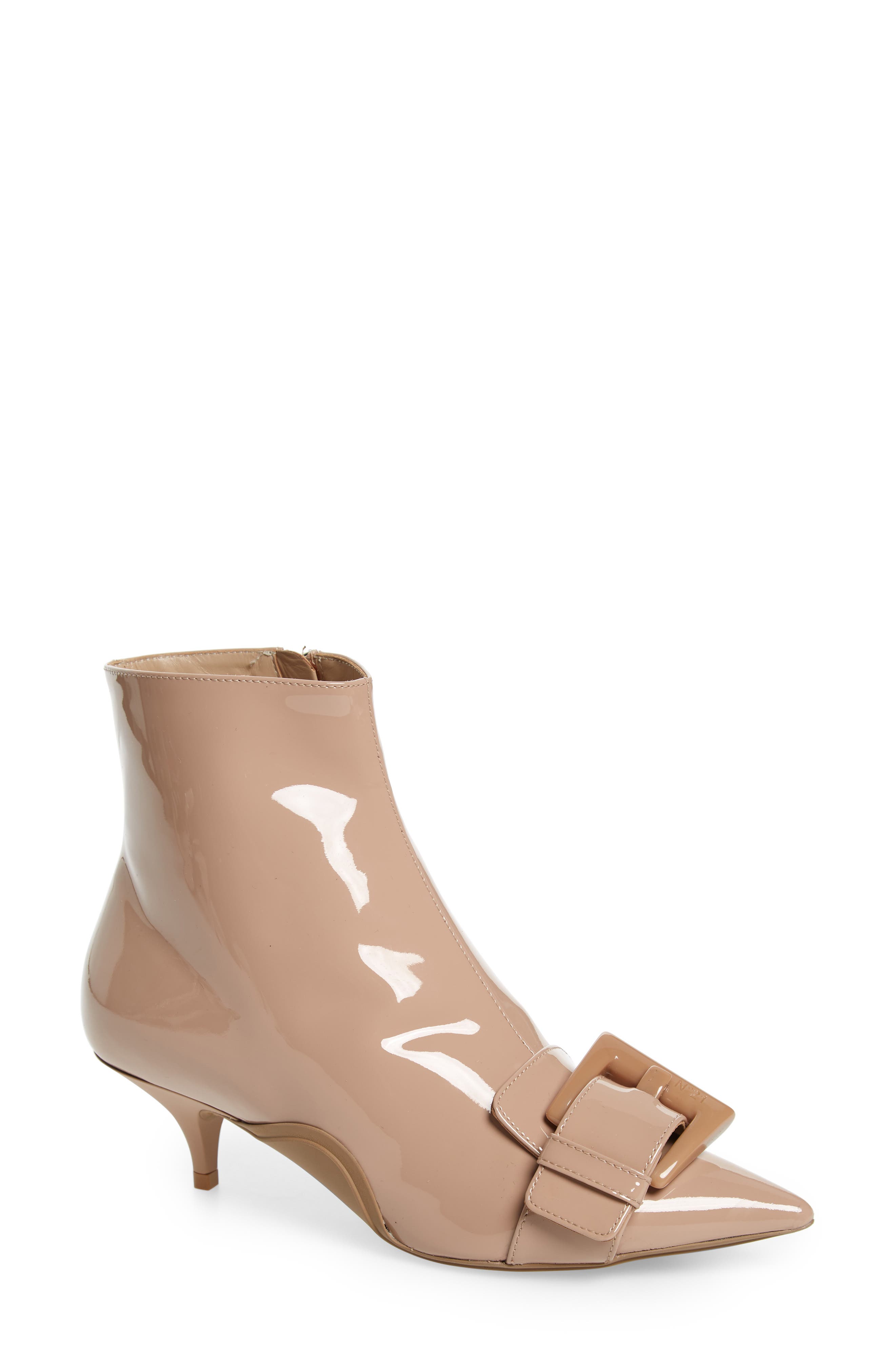 N?21 Buckle Bootie, Beige