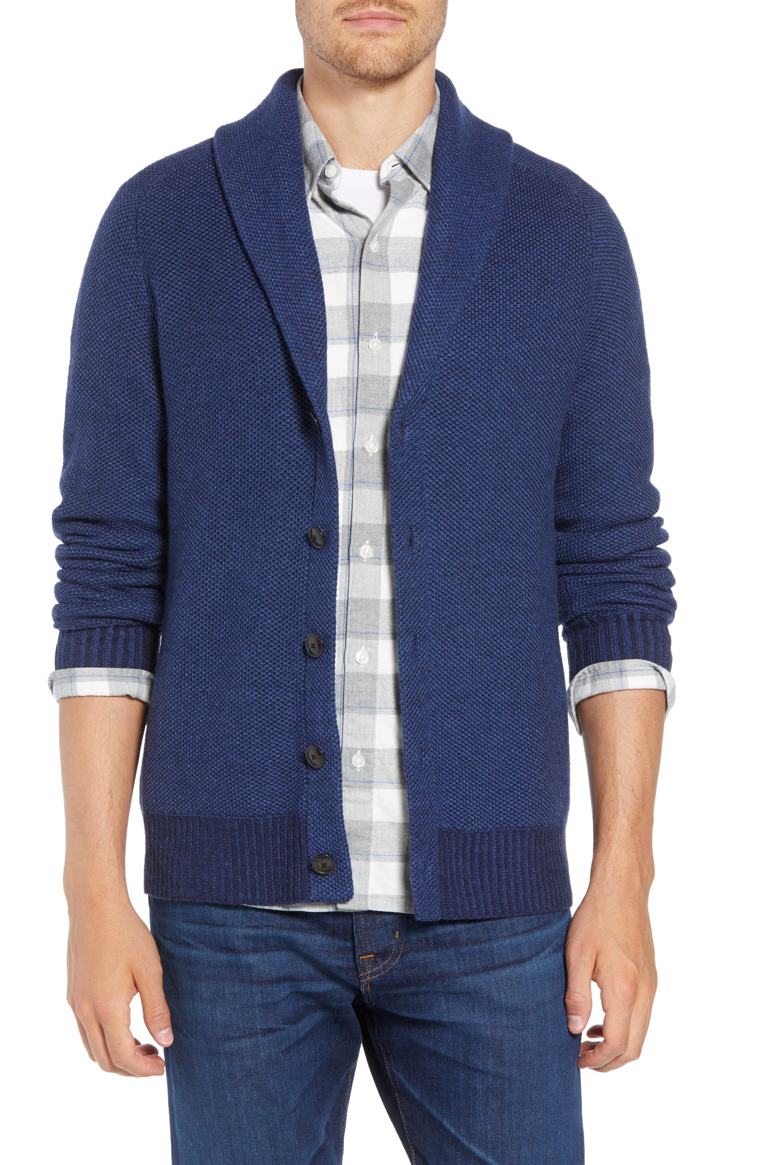 Bonobos Shawl Collar Cardigan, Blue