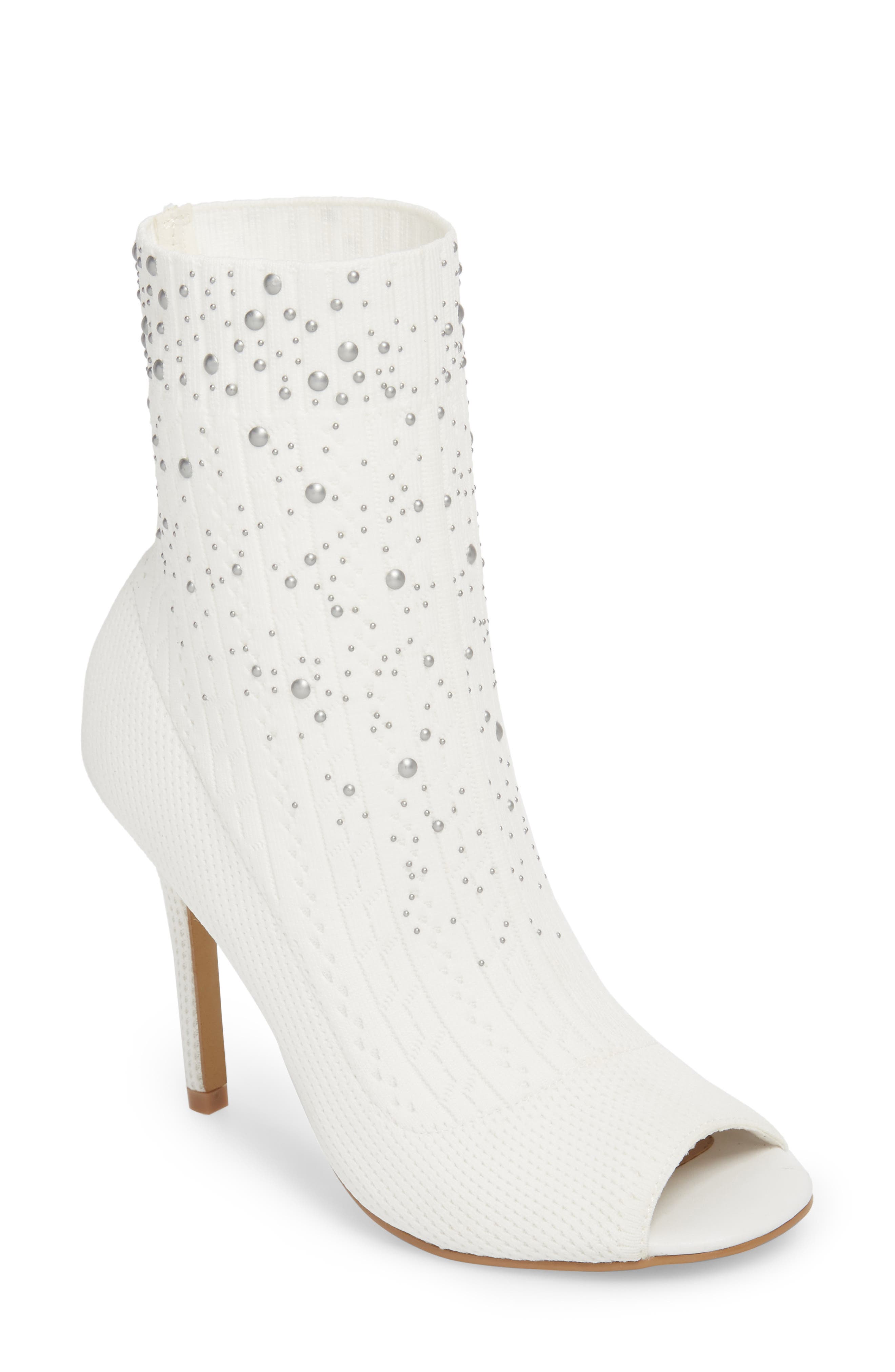 Charles By Charles David Peep Toe Sock Bootie