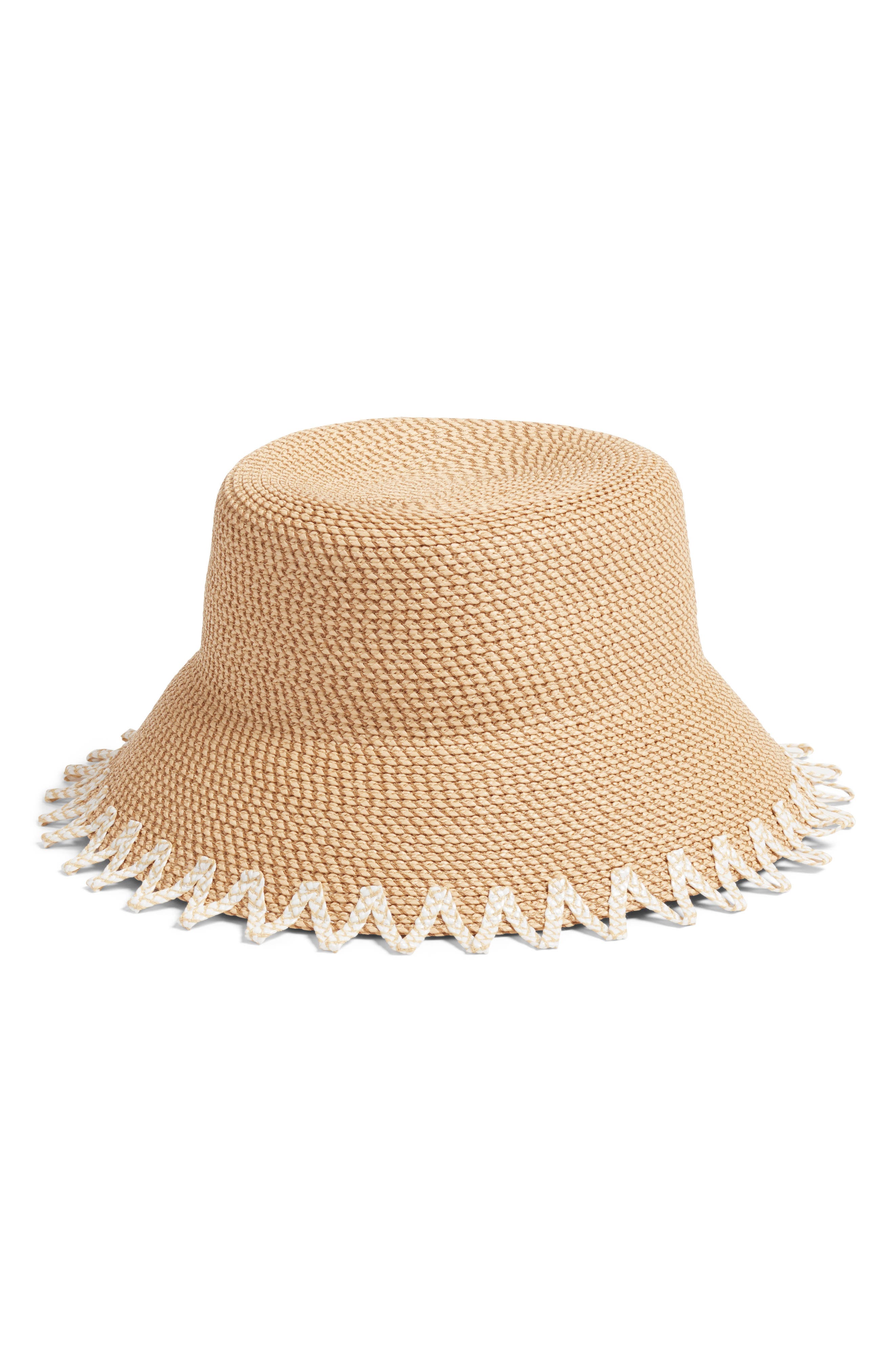 Eric Javits Hats ELOISE SQUISHEE BUCKET HAT - BROWN