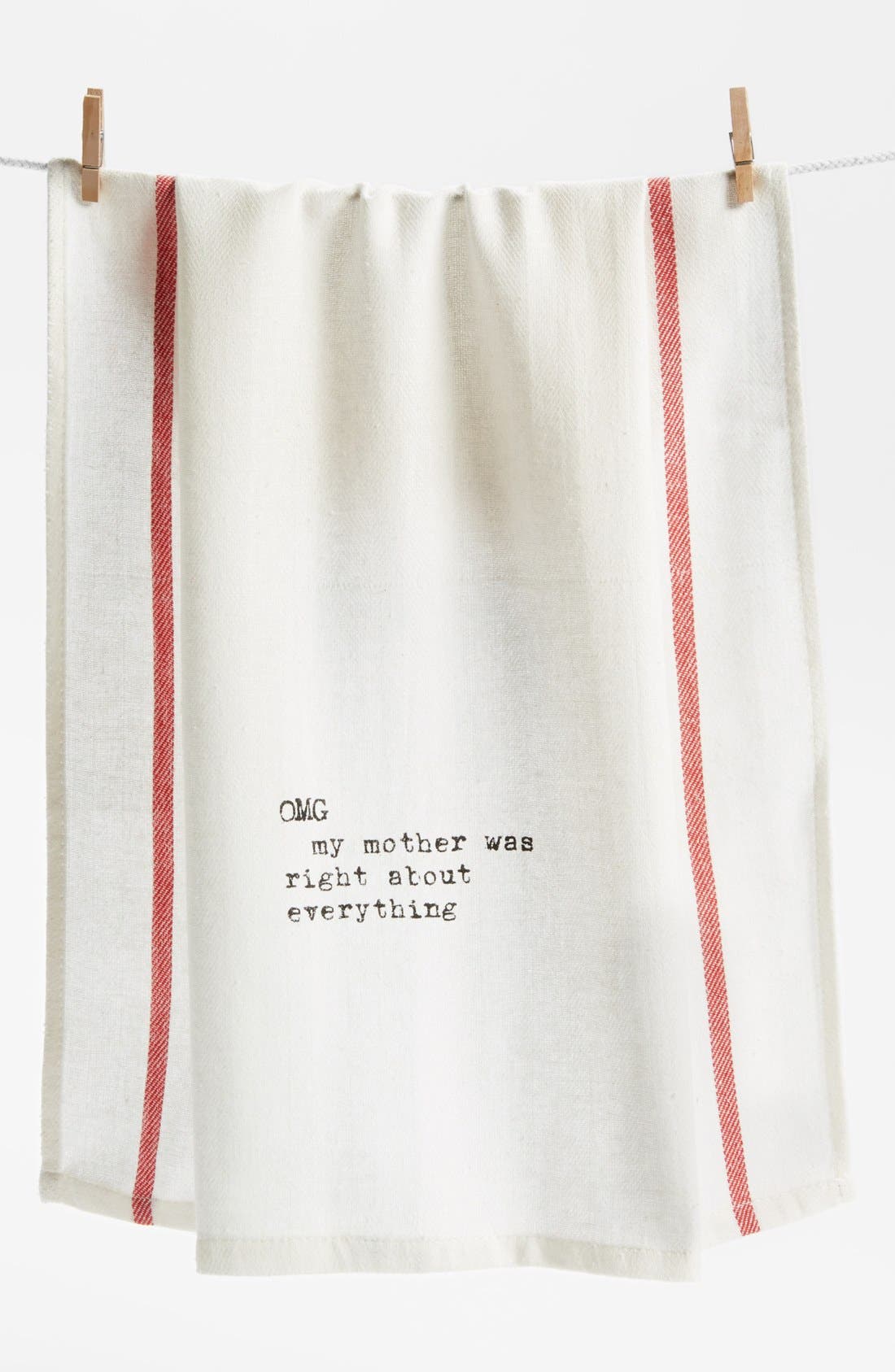 Second Nature By Hand 'My Mother was Right' Towel Nordstrom