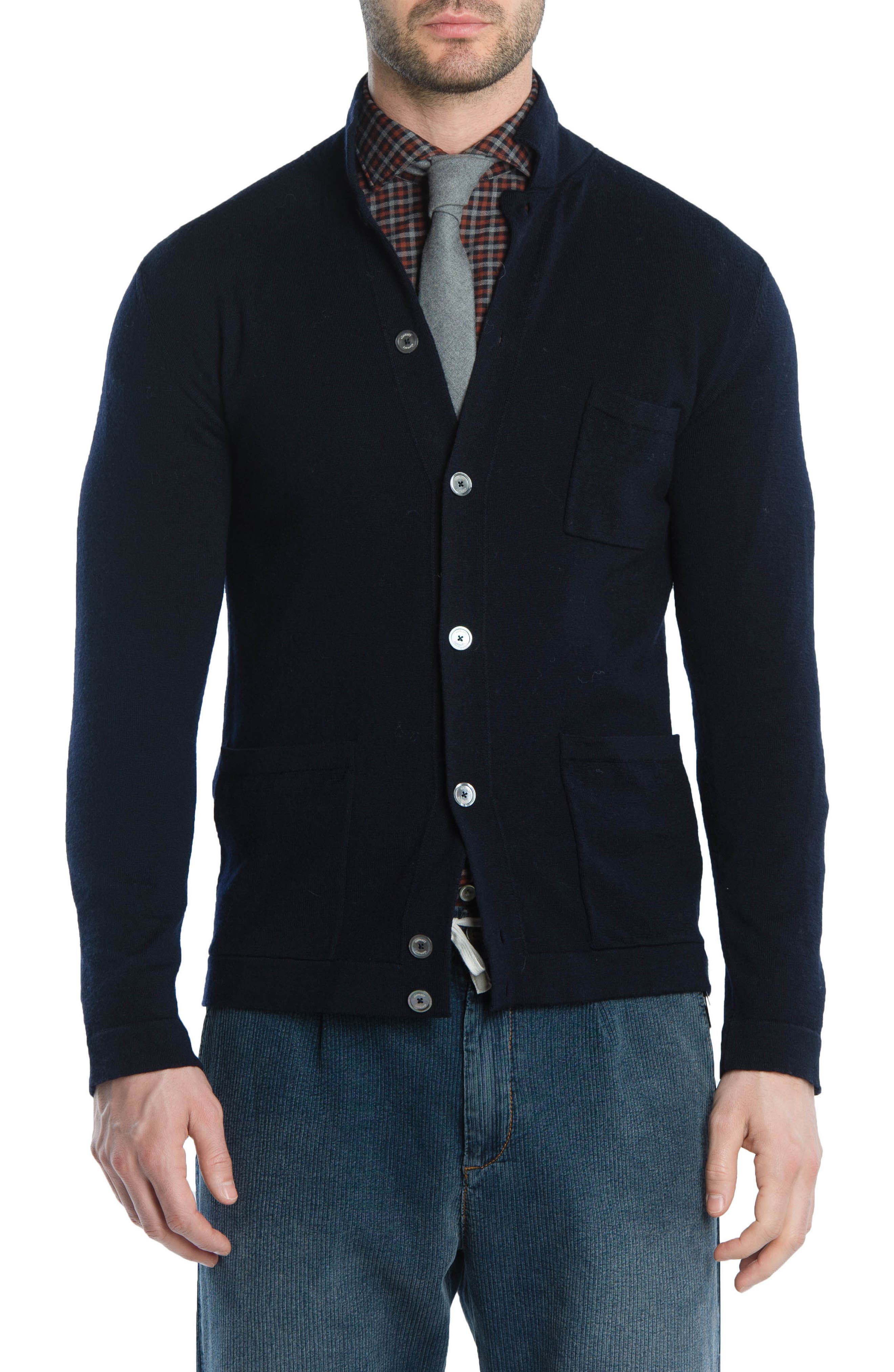 Eleventy Merino Wool Cardigan