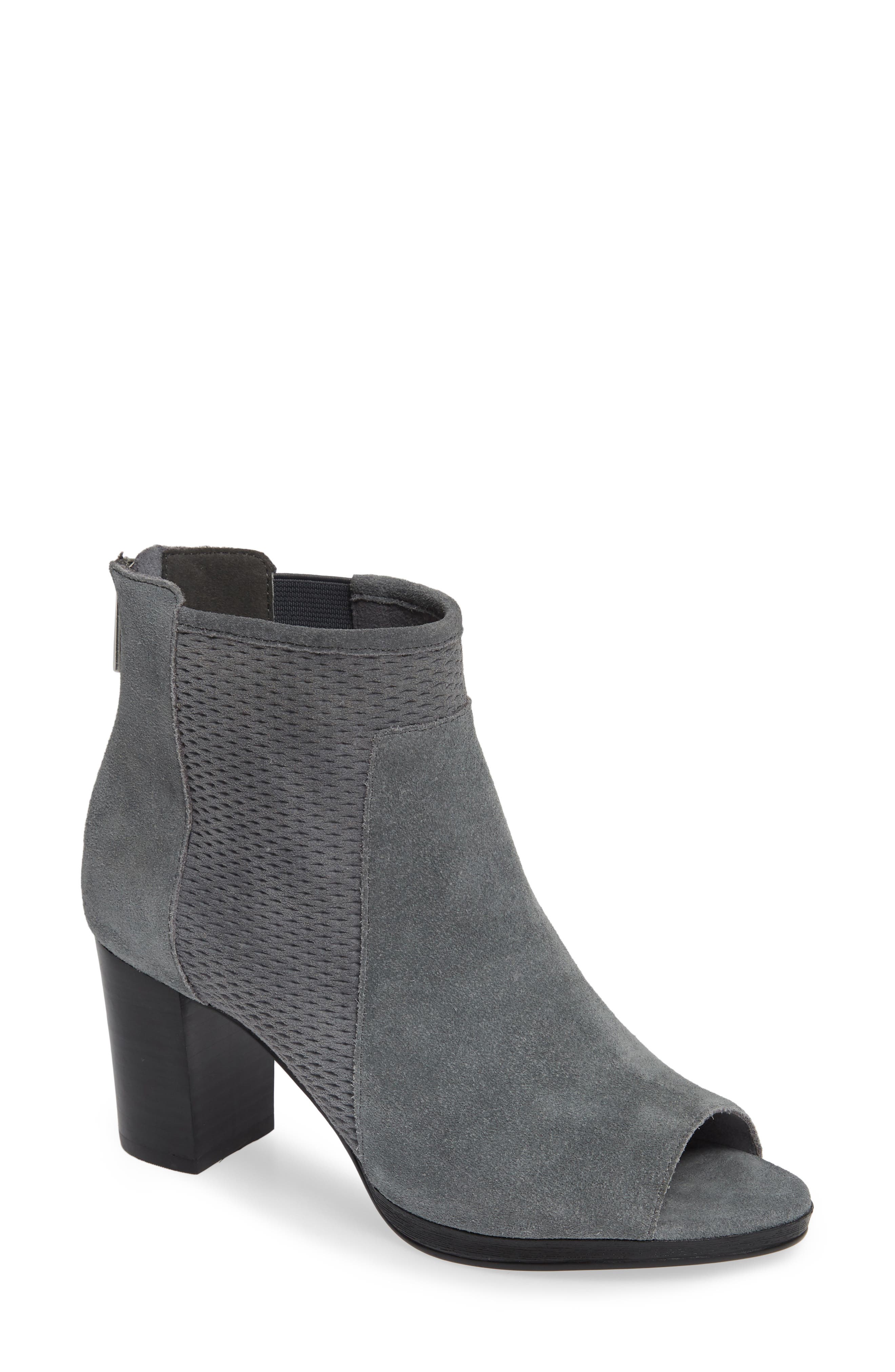Bella Vita Luna Peep Toe Bootie- Grey
