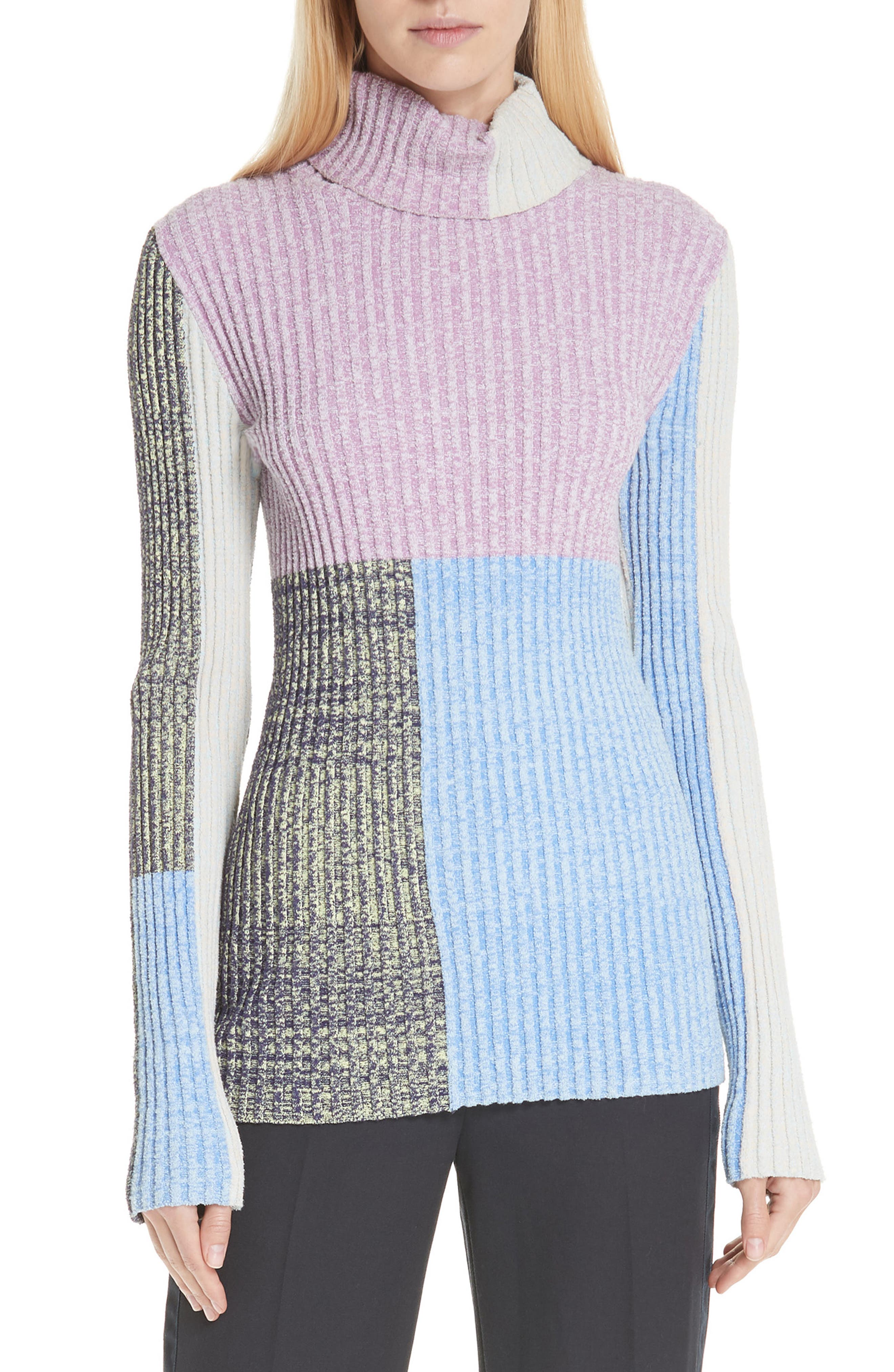 3.1 Phillip Lim Patchwork Ribbed Sweater | Nordstrom