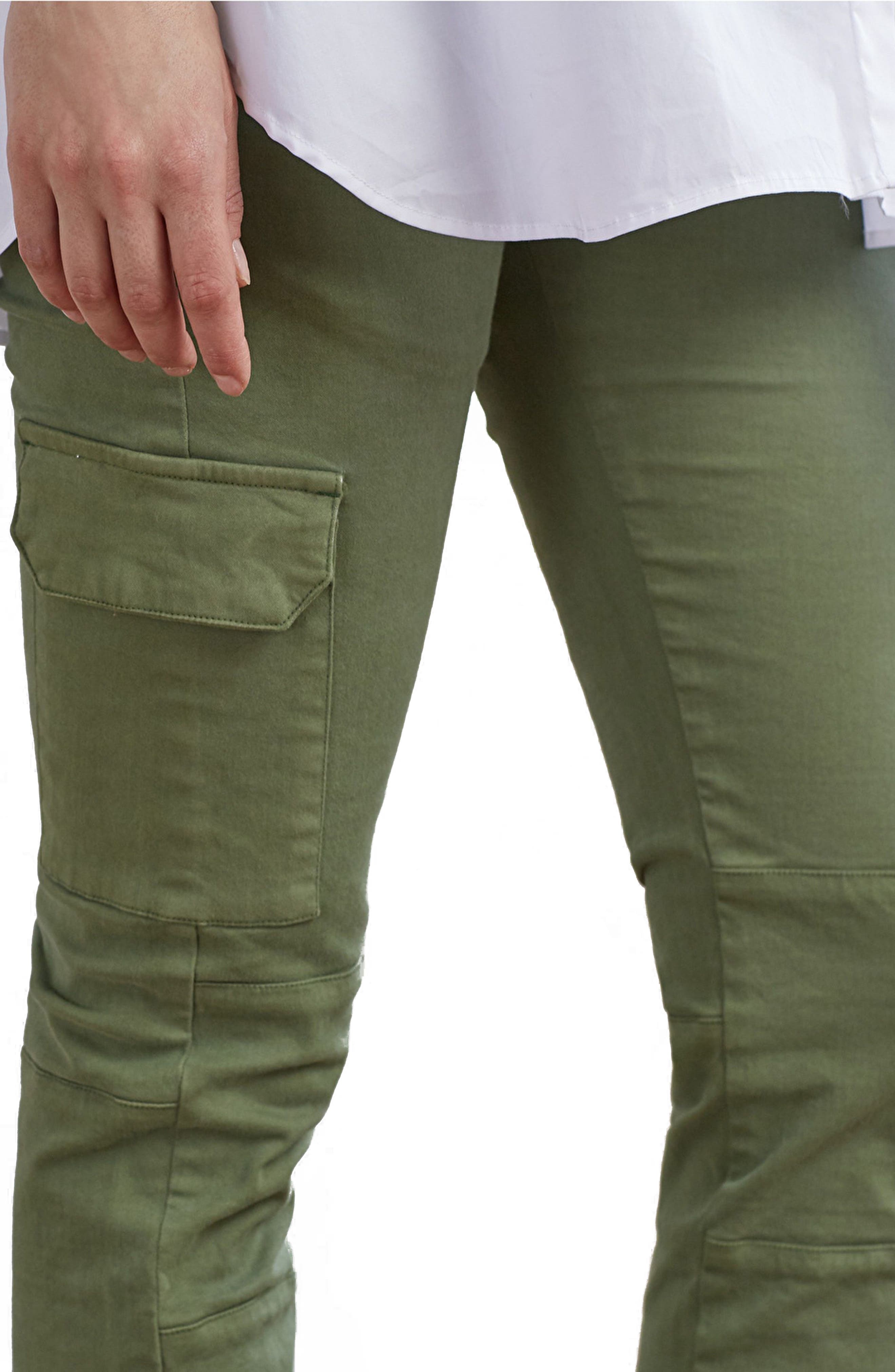 Isabella Oliver Maternity Cargo Pants, Green