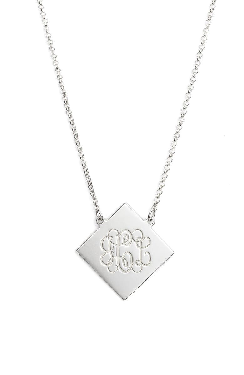 Argento Vivo Personalized Three Initial Pendant Necklace Nordstrom Personalized Three Initial Pendant Necklace