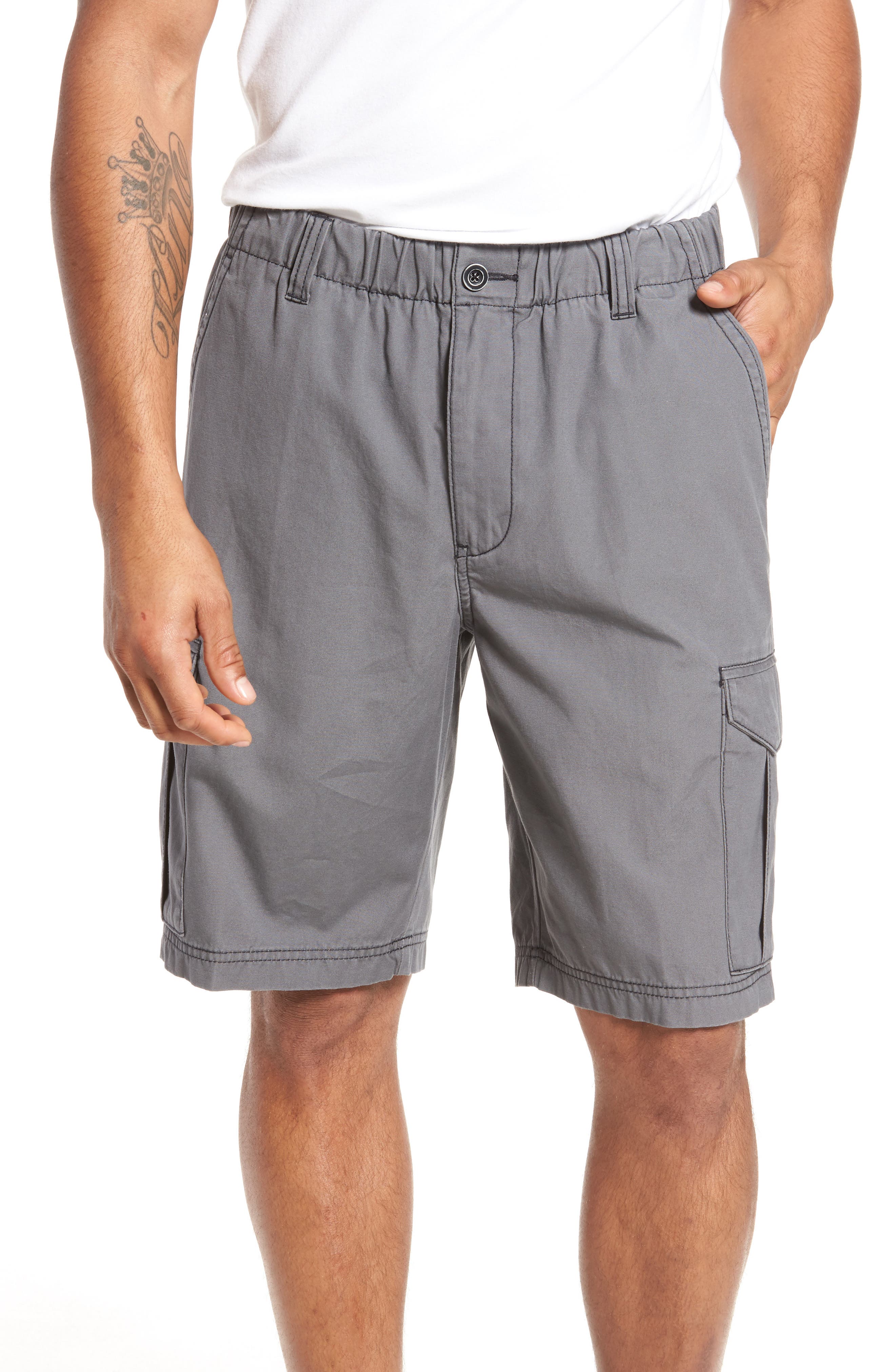 Tommy Bahama Island Survivalist Cargo Shorts, Grey
