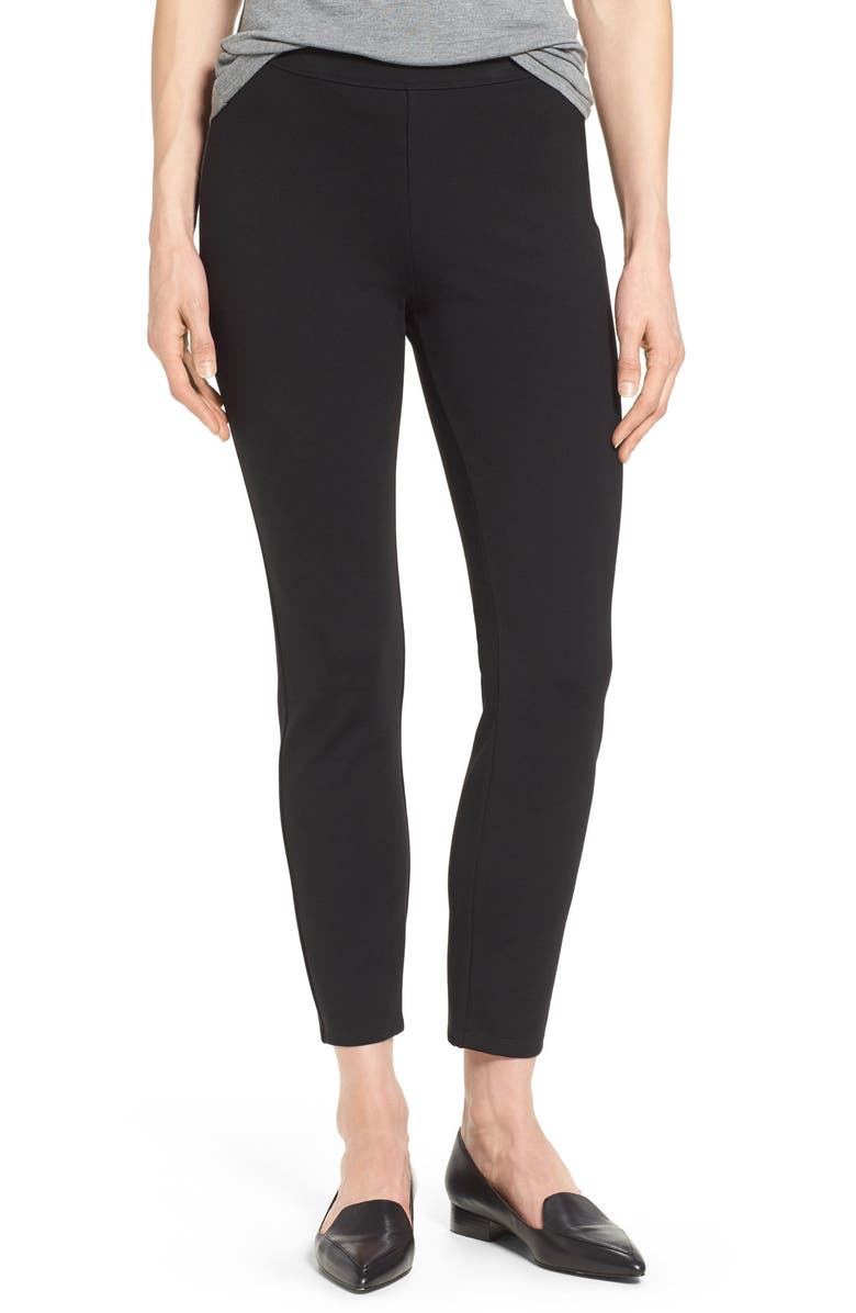Halogen® Side Zip Ponte Ankle Pants (Regular & Petite) Nordstrom