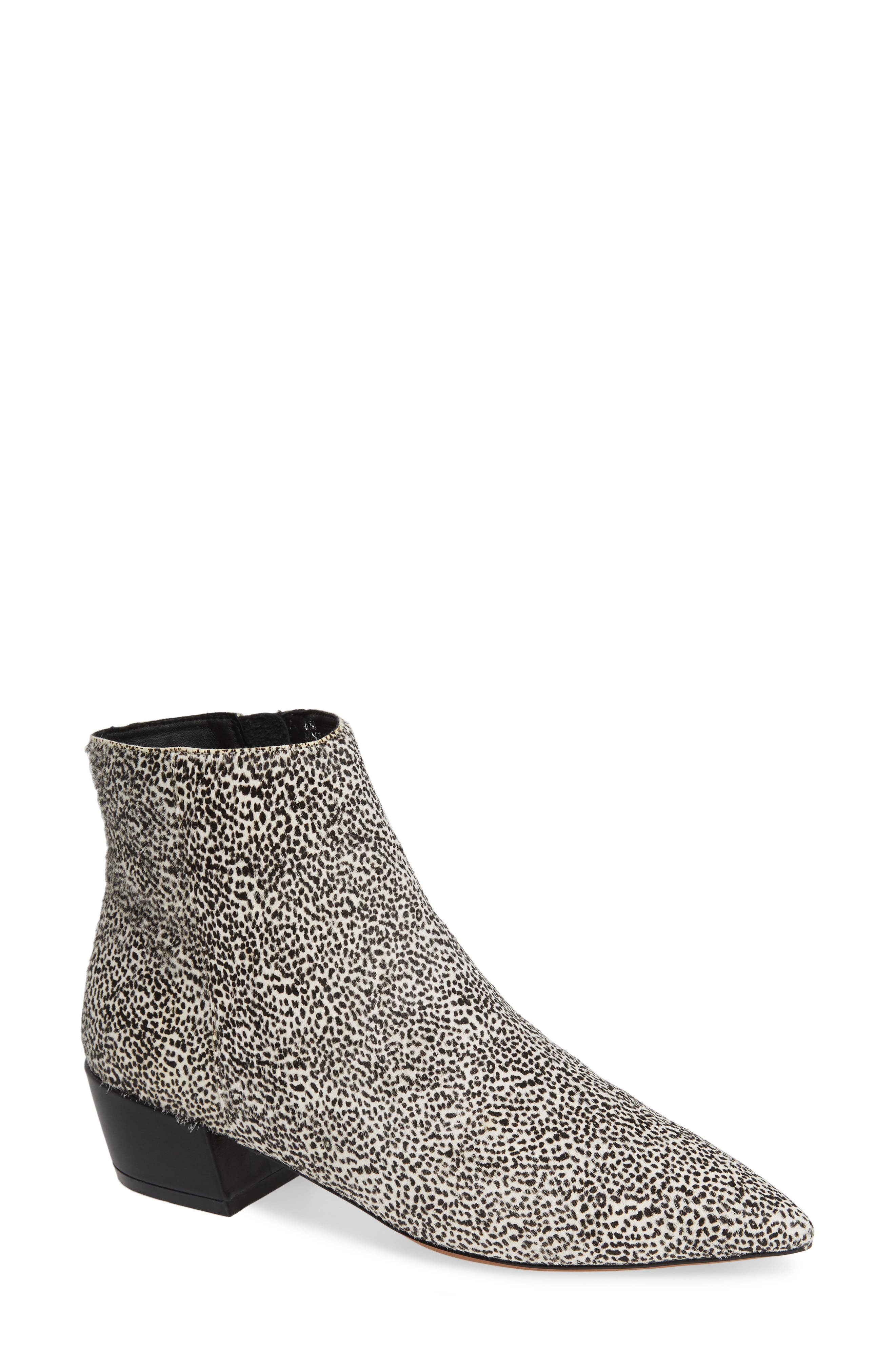 Linea Paolo Rhys Ii Genuine Calf Hair Bootie, White
