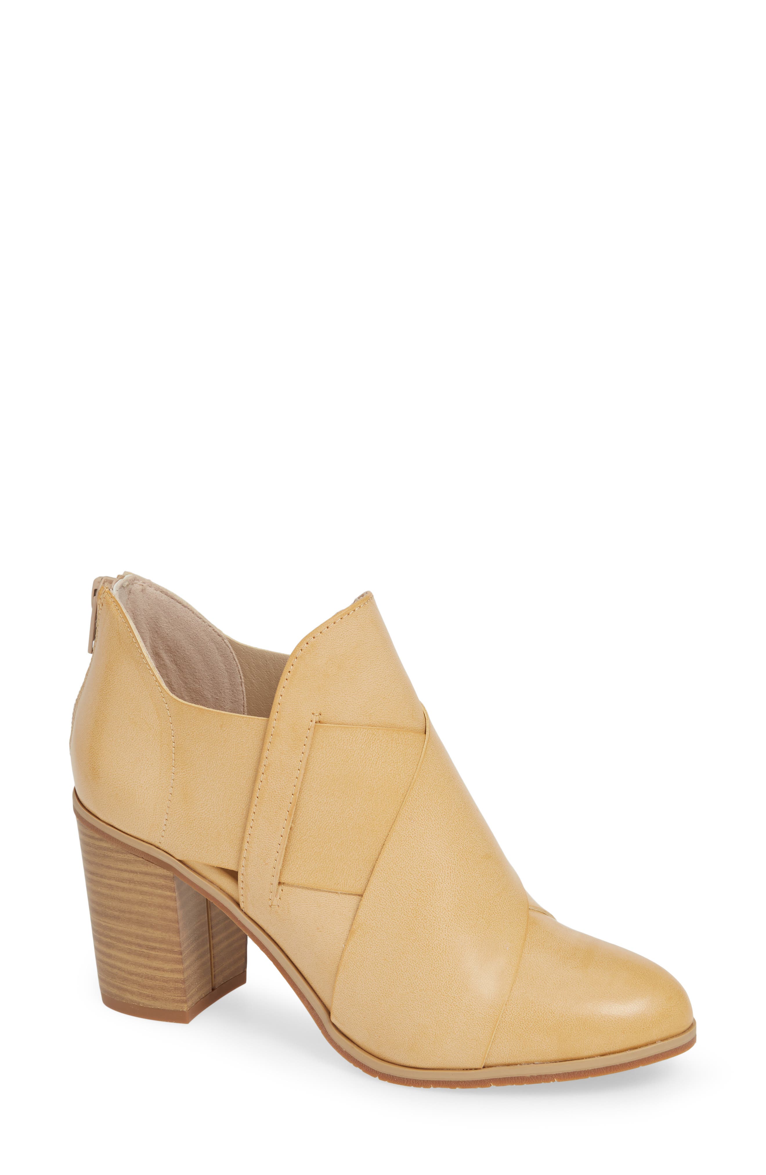 Bc Footwear Azalea Crisscross Bootie, Beige