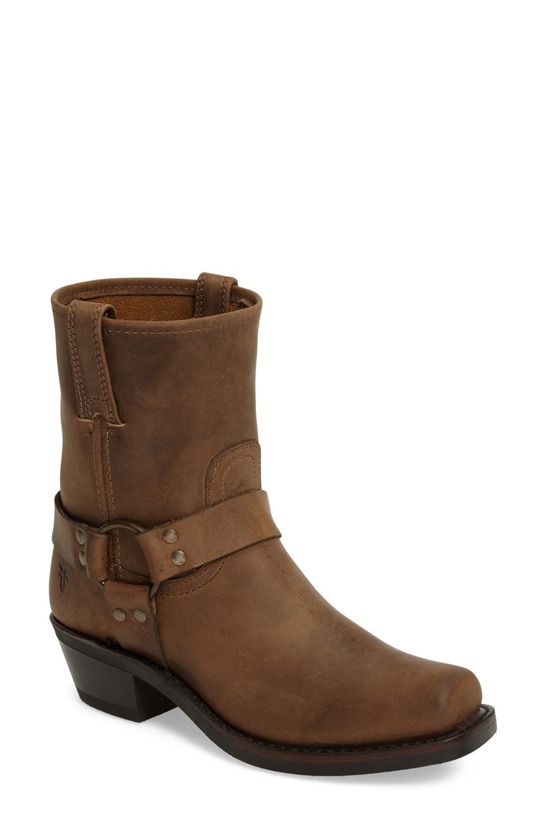 Frye Harness Square Toe Engineer Boot