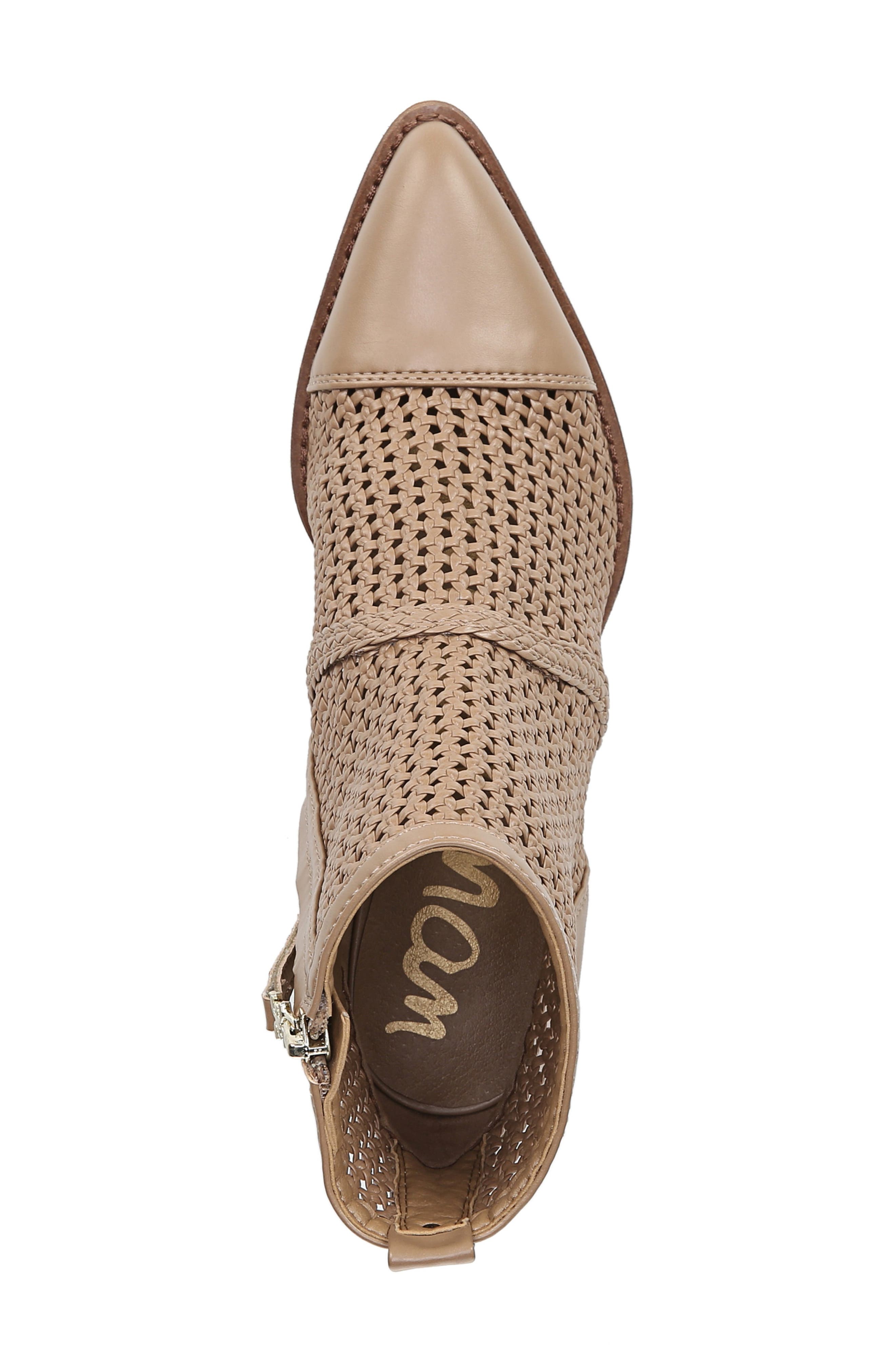 elita woven cap toe bootie