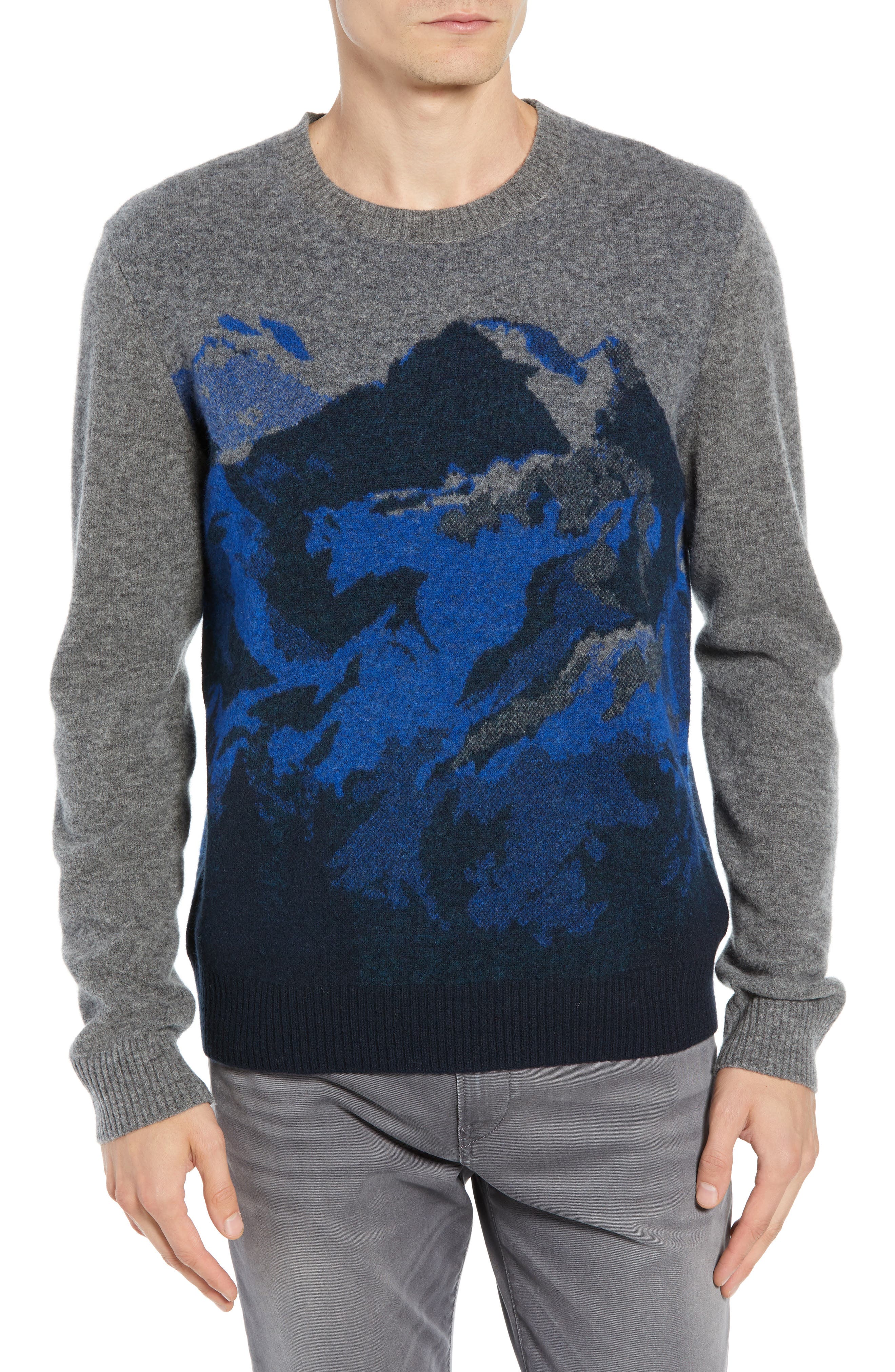 Bonobos Holiday Escape Wool Blend Sweater, Blue