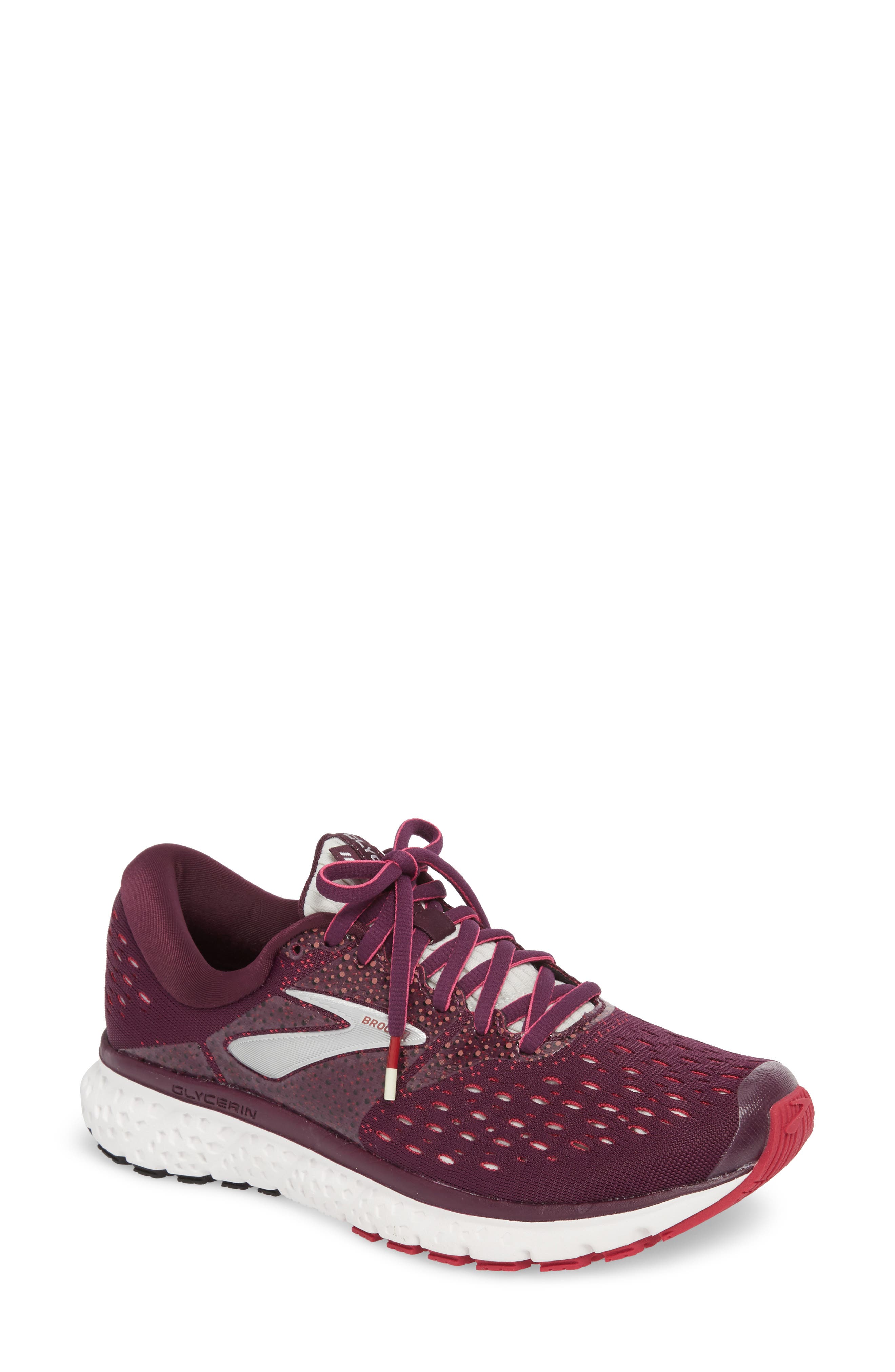 Brooks Glycerin 16 Running Shoe, Burgundy